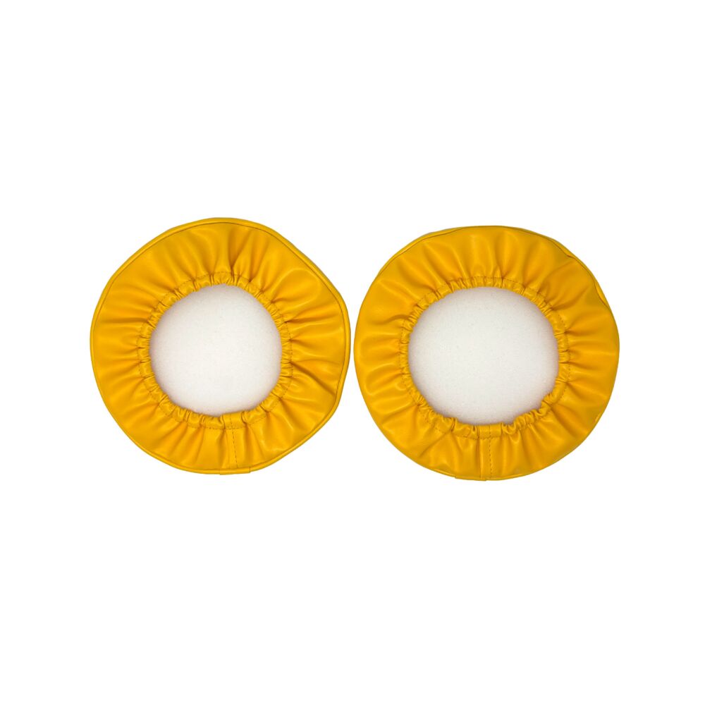 Cover; Retro 8" Vinyl Yellow w/ Black KC Soft (pr) - # 5801