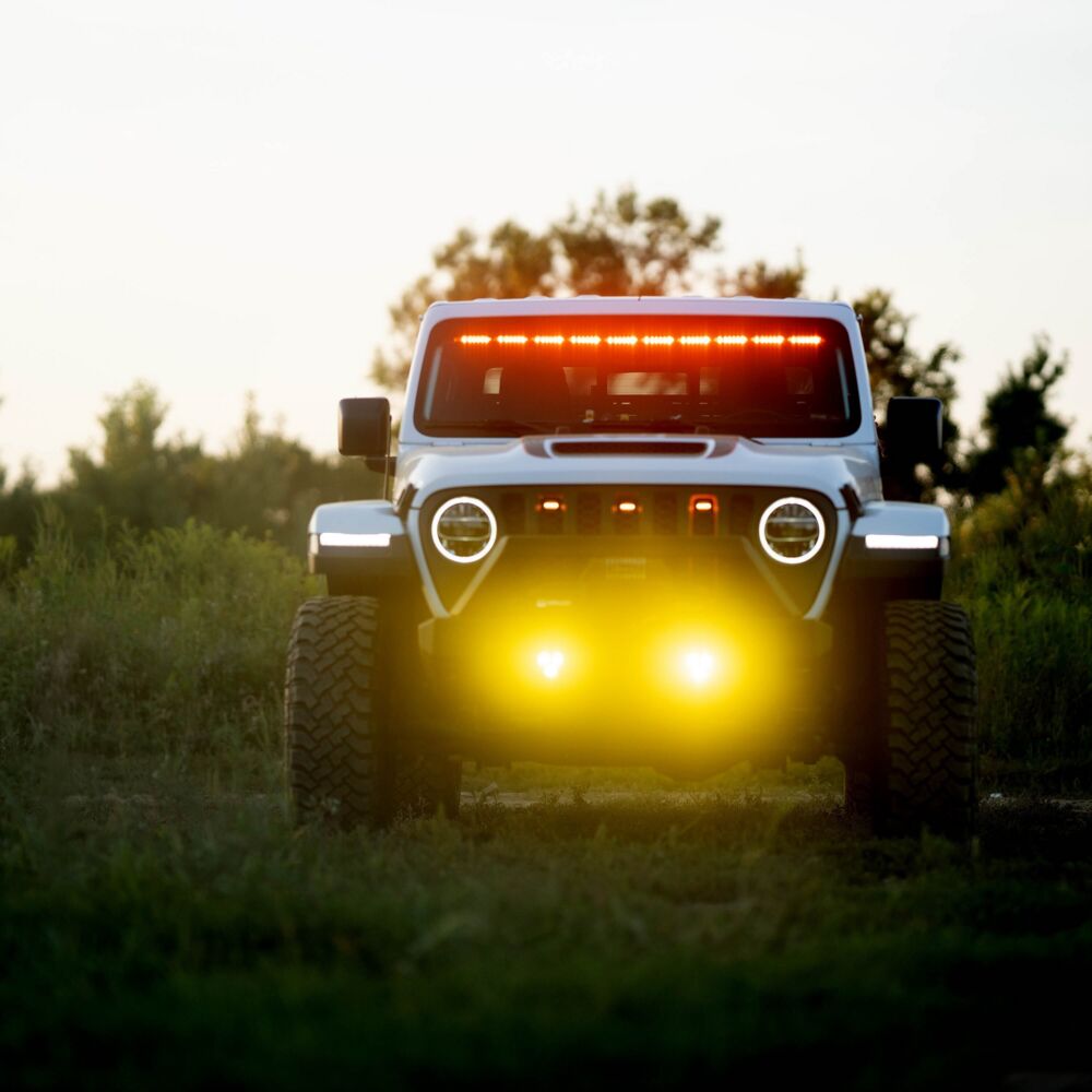 FLEX ERA® 3 Dual Mode SAE Fog LED Light Pods - 2-Light Master Kit - Jeep Aftermarket Bumpers - # 97147