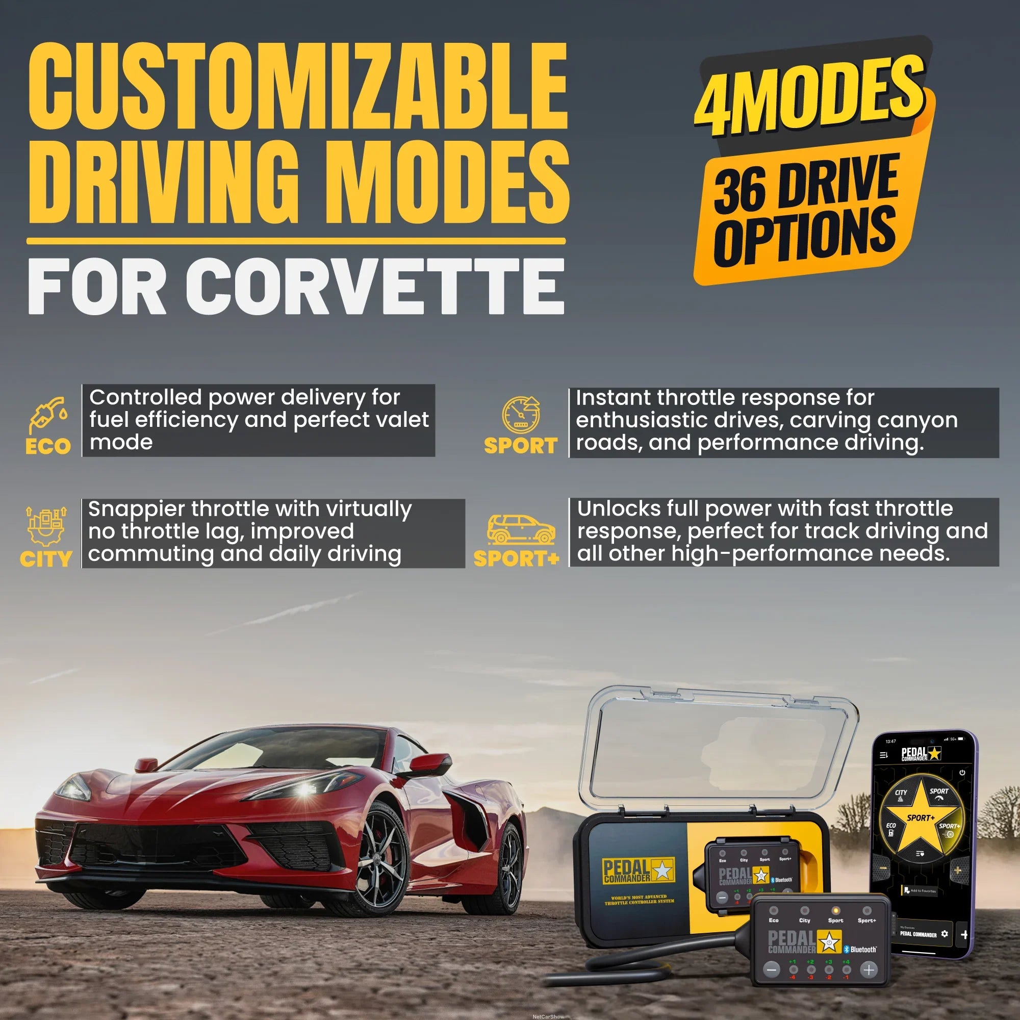 Pedal Commander for Chevrolet Corvette
