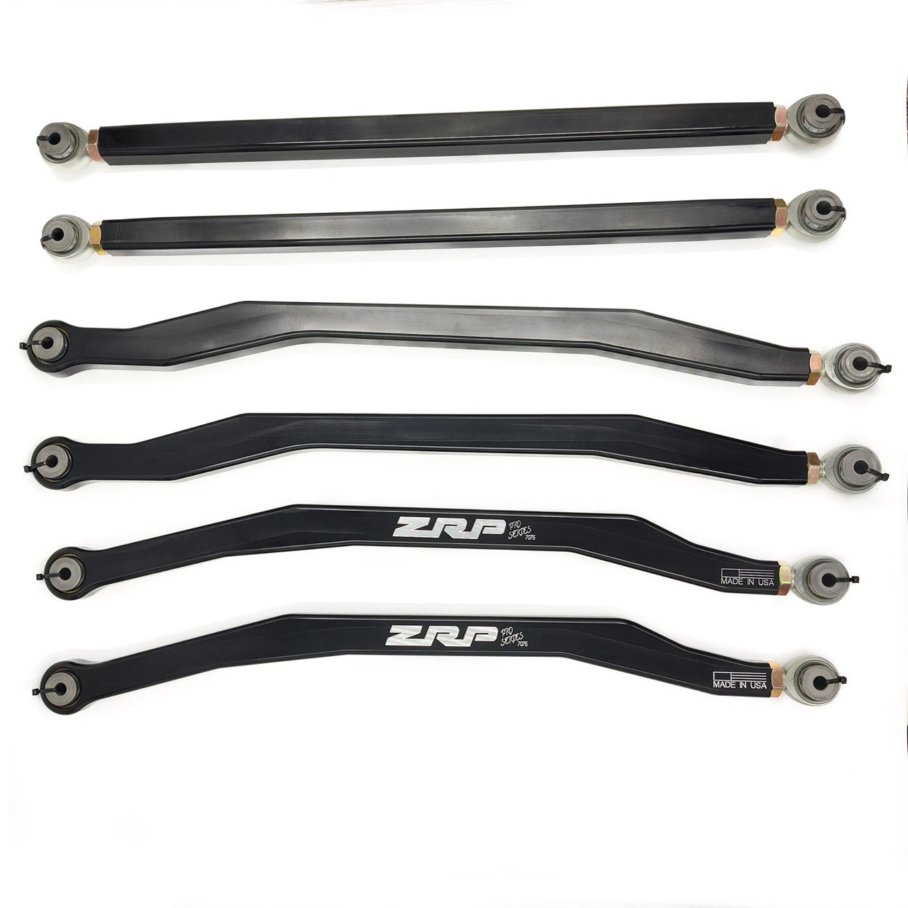ZRP 7075 72" High Clearance Billet Radius MONSTER Rod Set (6) 3/4" Heim