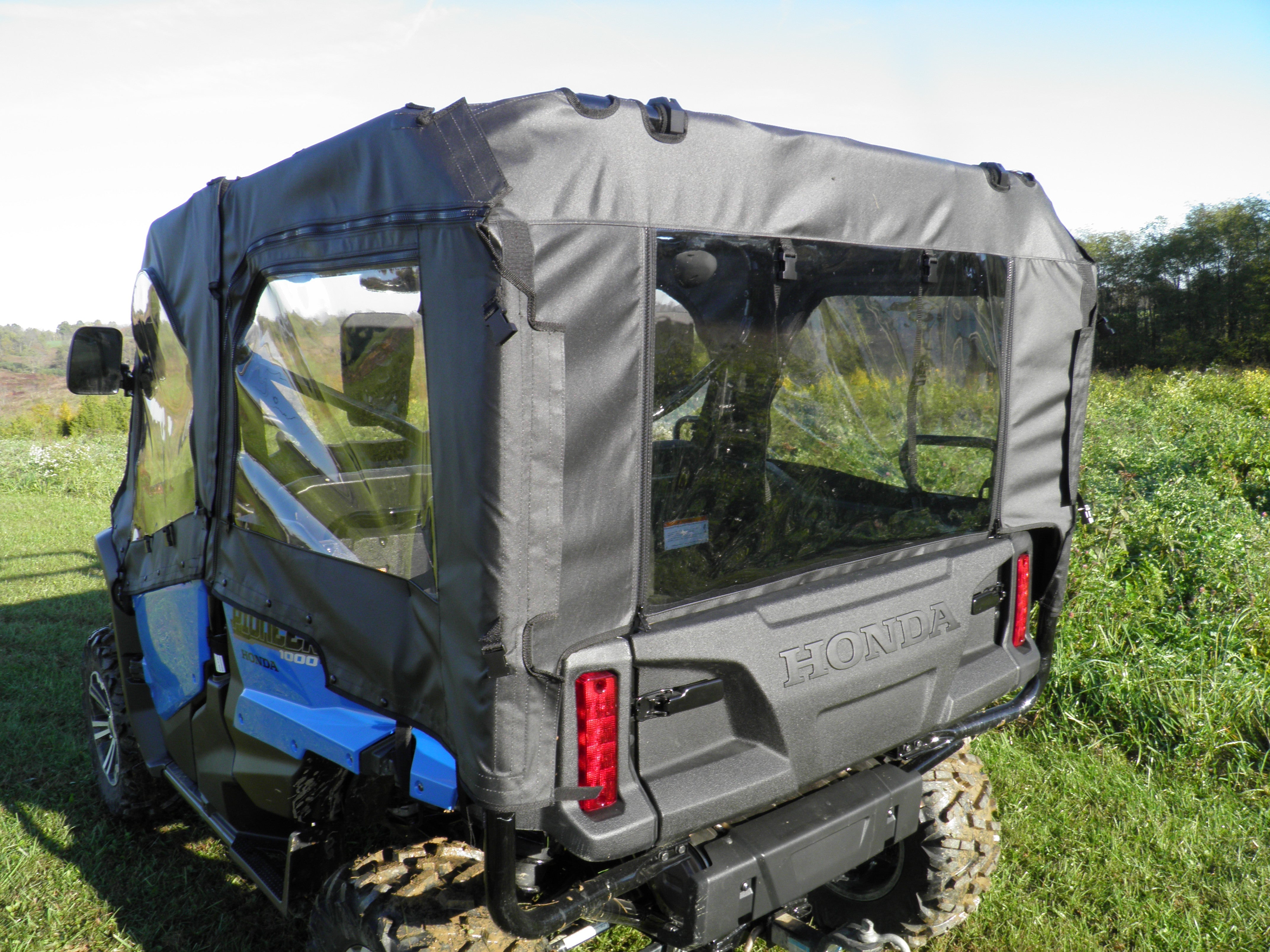 Honda Pioneer 1000-5 - Full Cab Enclosure for Hard Windshield (Upper Doors/Rear Panel/Center Panel/Soft Top)