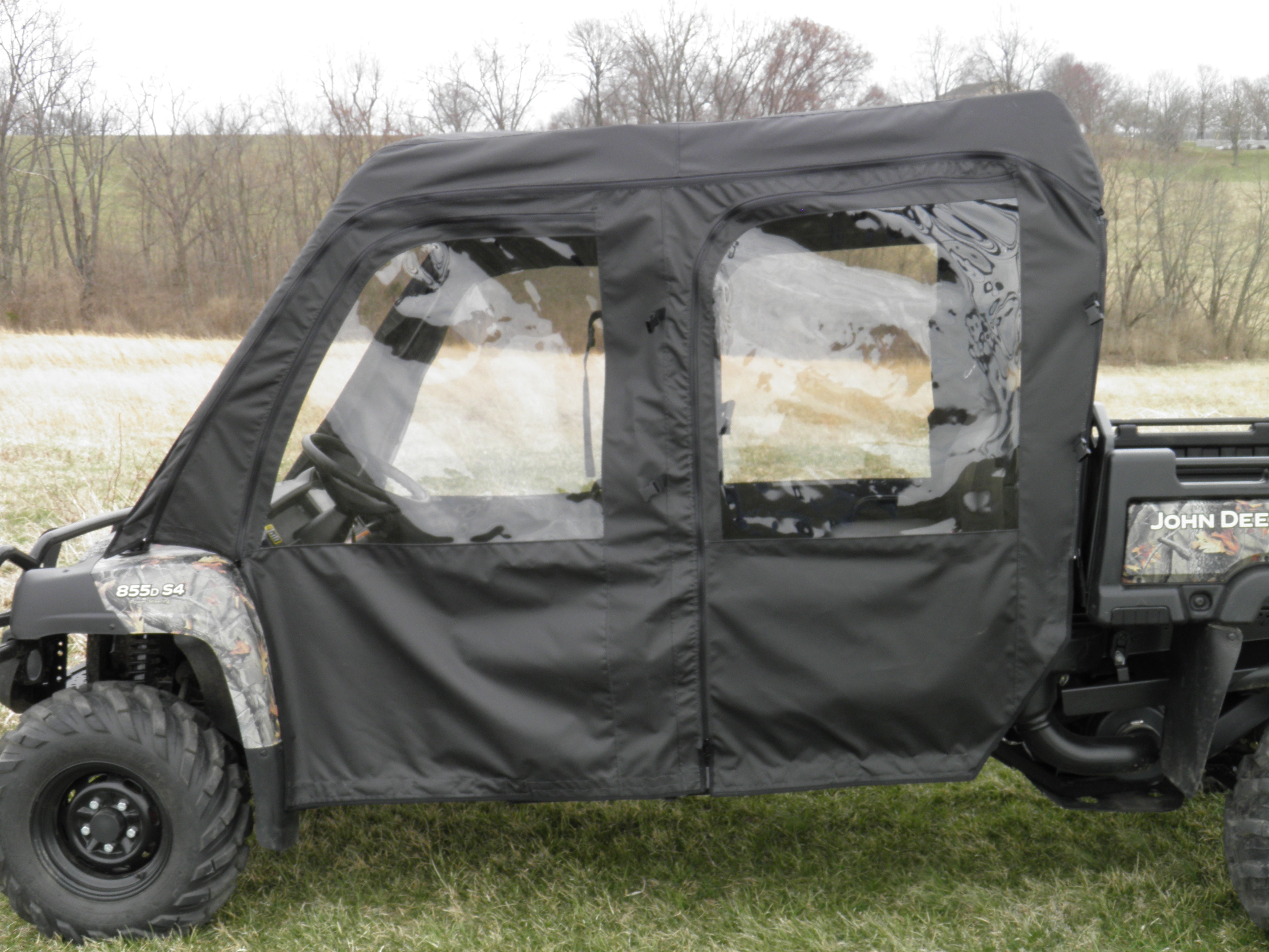 John Deere Gator 550/560/590 4-Seater - Full Cab Enclosure for Hard Windshield
