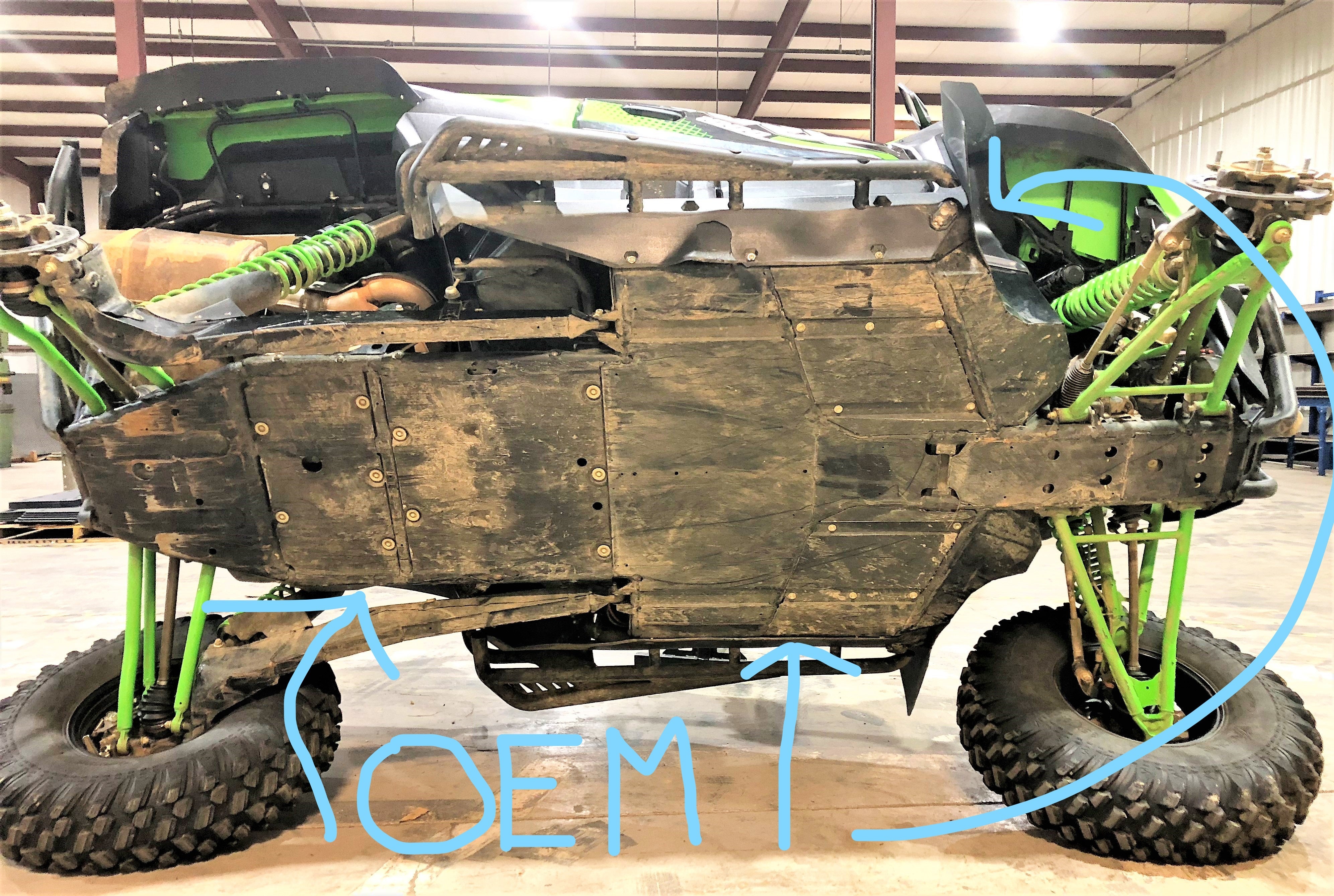 Trail Armor Kawasaki KRX 1000 (all editions) Full Skids with Integrated Slider Nerfs 2020 - 2026
