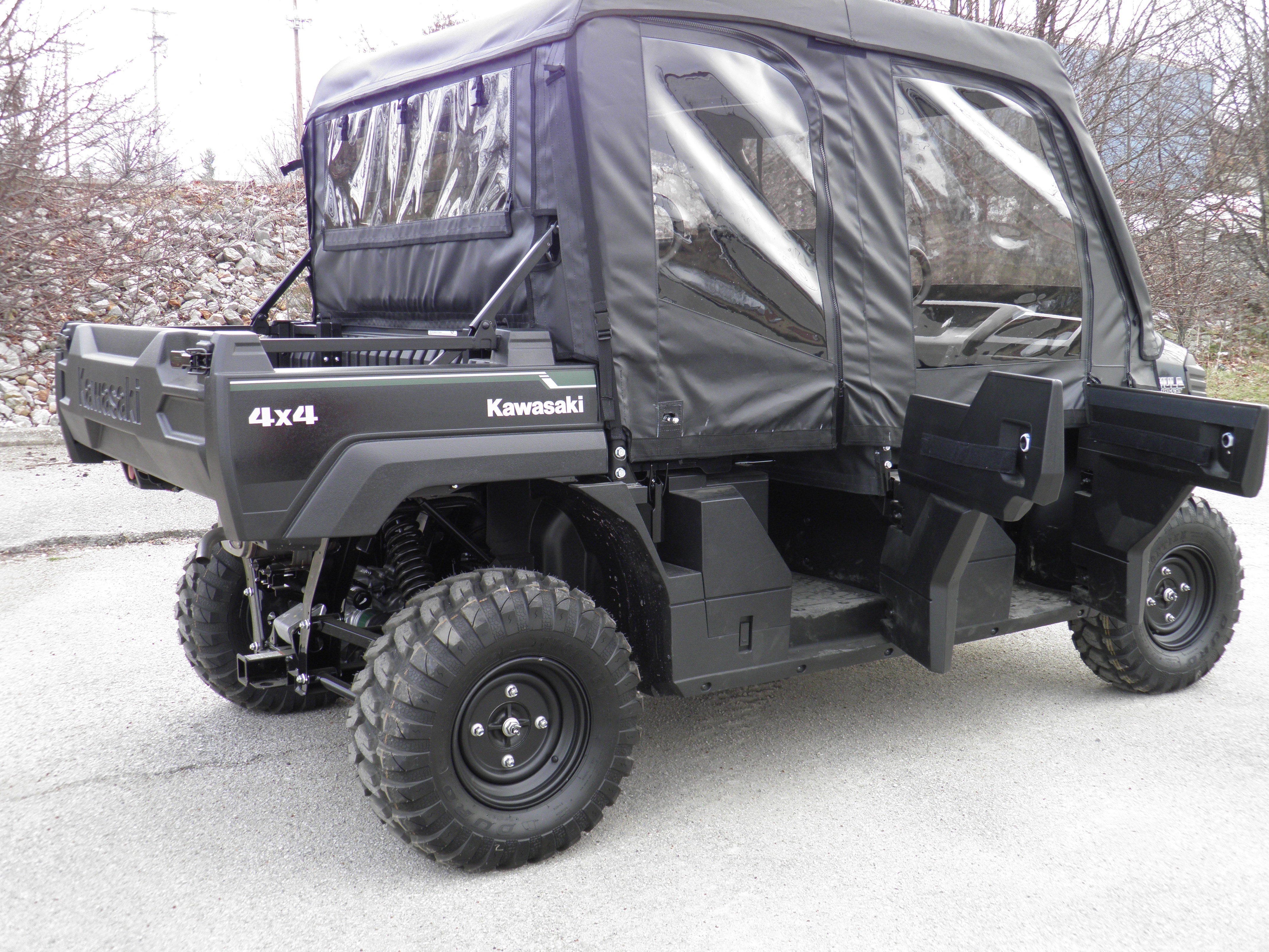 Kawasaki Pro FXT - Full Cab Enclosure for Hard Windshield (Half Doors)