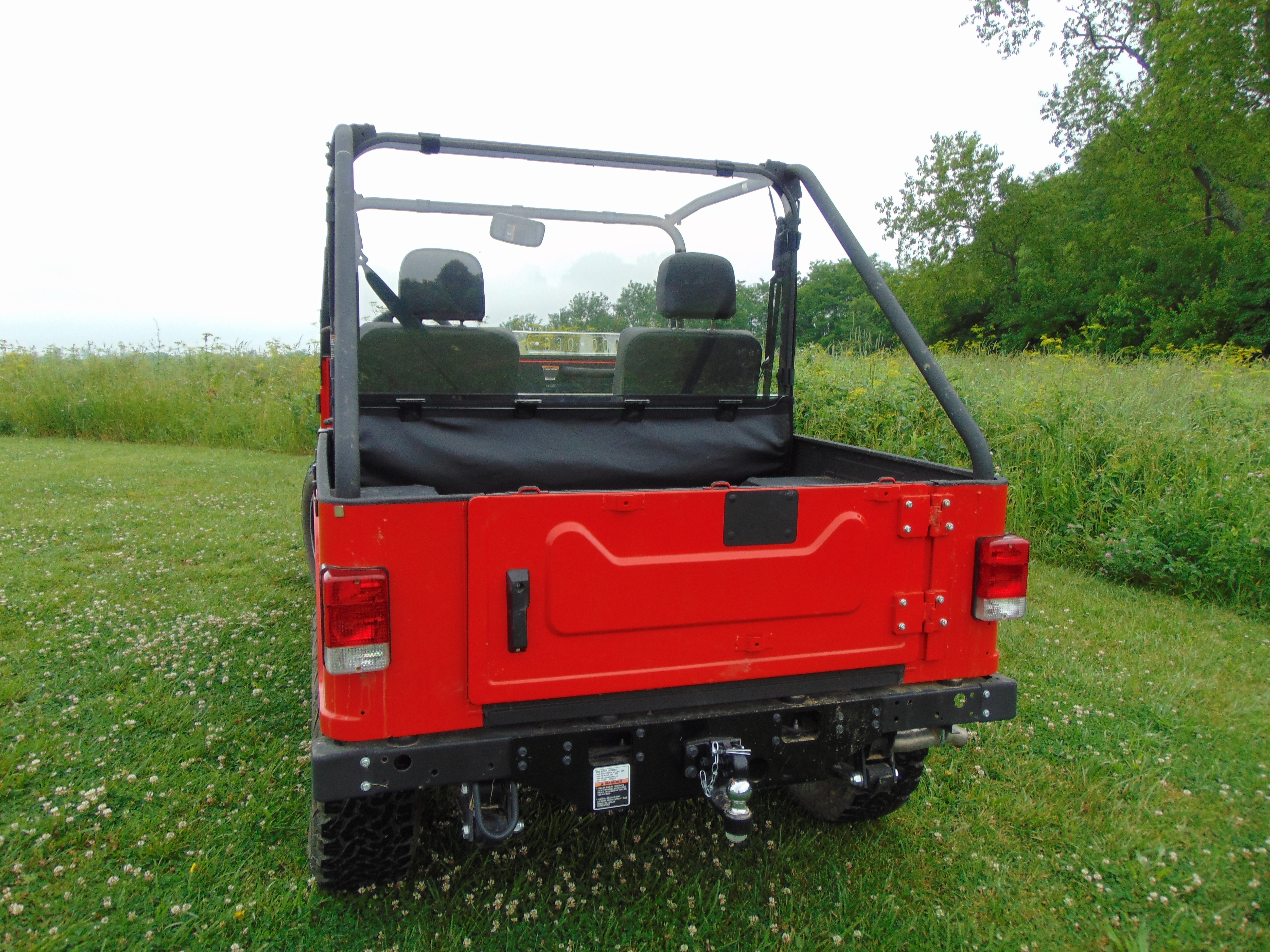 Mahindra Roxor - Lexan Back Panel w/Clamp and Vent Options