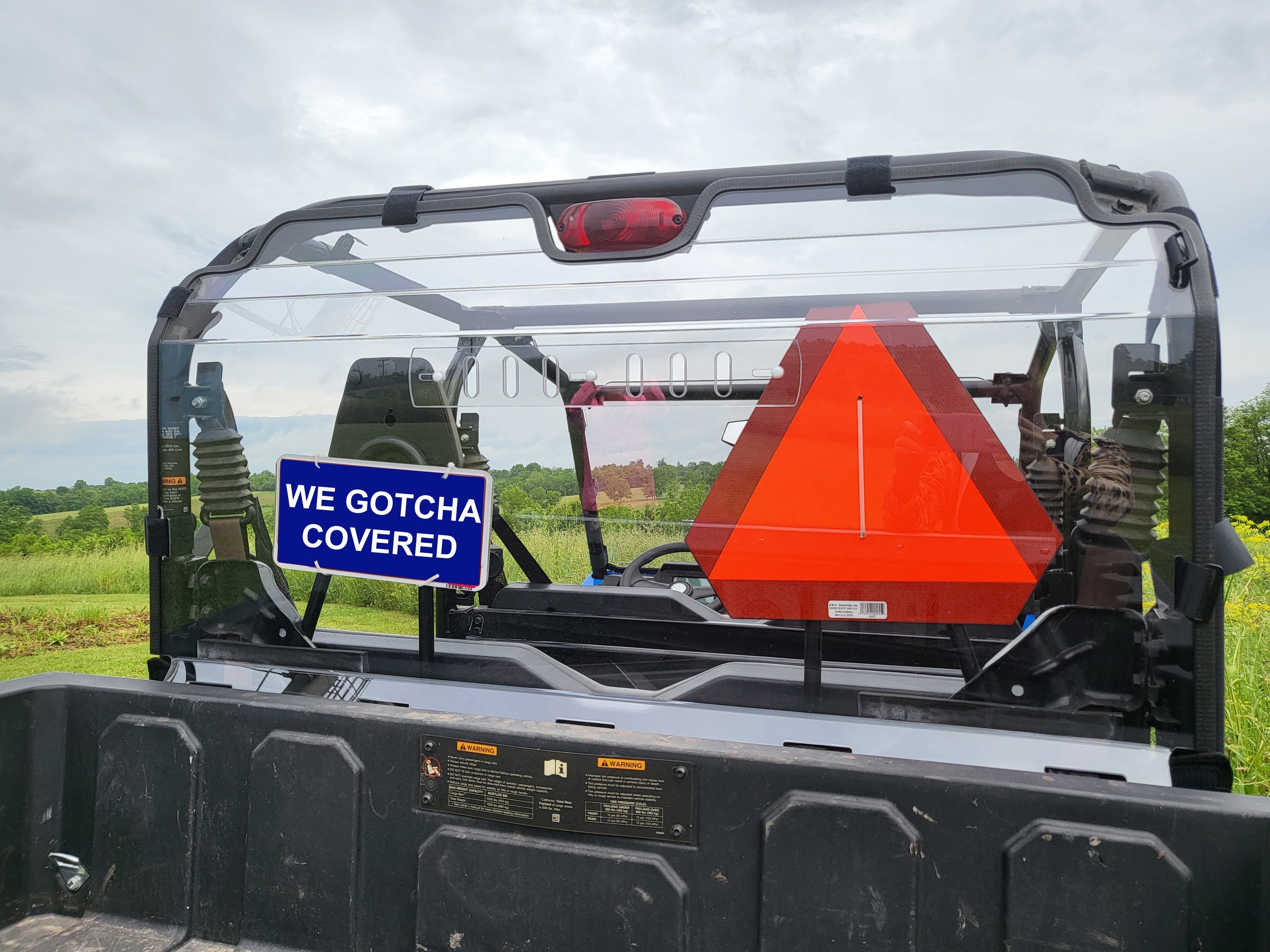New Holland 850 Crew - Polycarbonate Rear Windshield