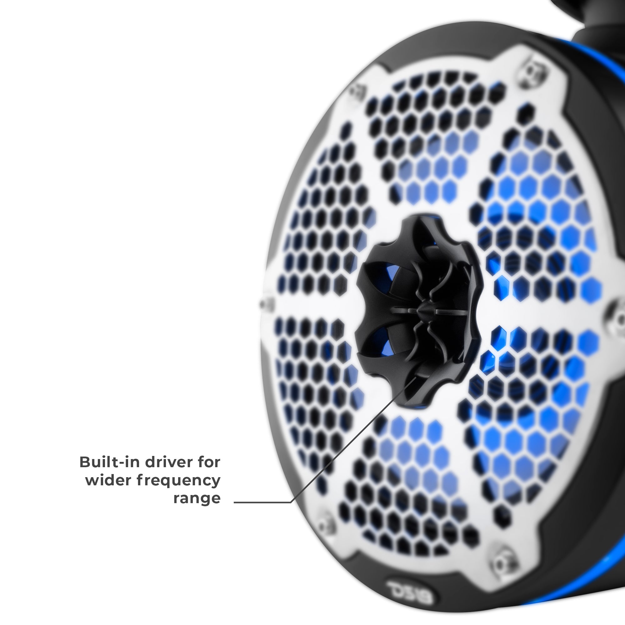 NXL 10" Neodymium Marine and Powersports Towers with Built-in Passive Radiator, 1" Driver and LED RGB Lights 300 Watts Rms