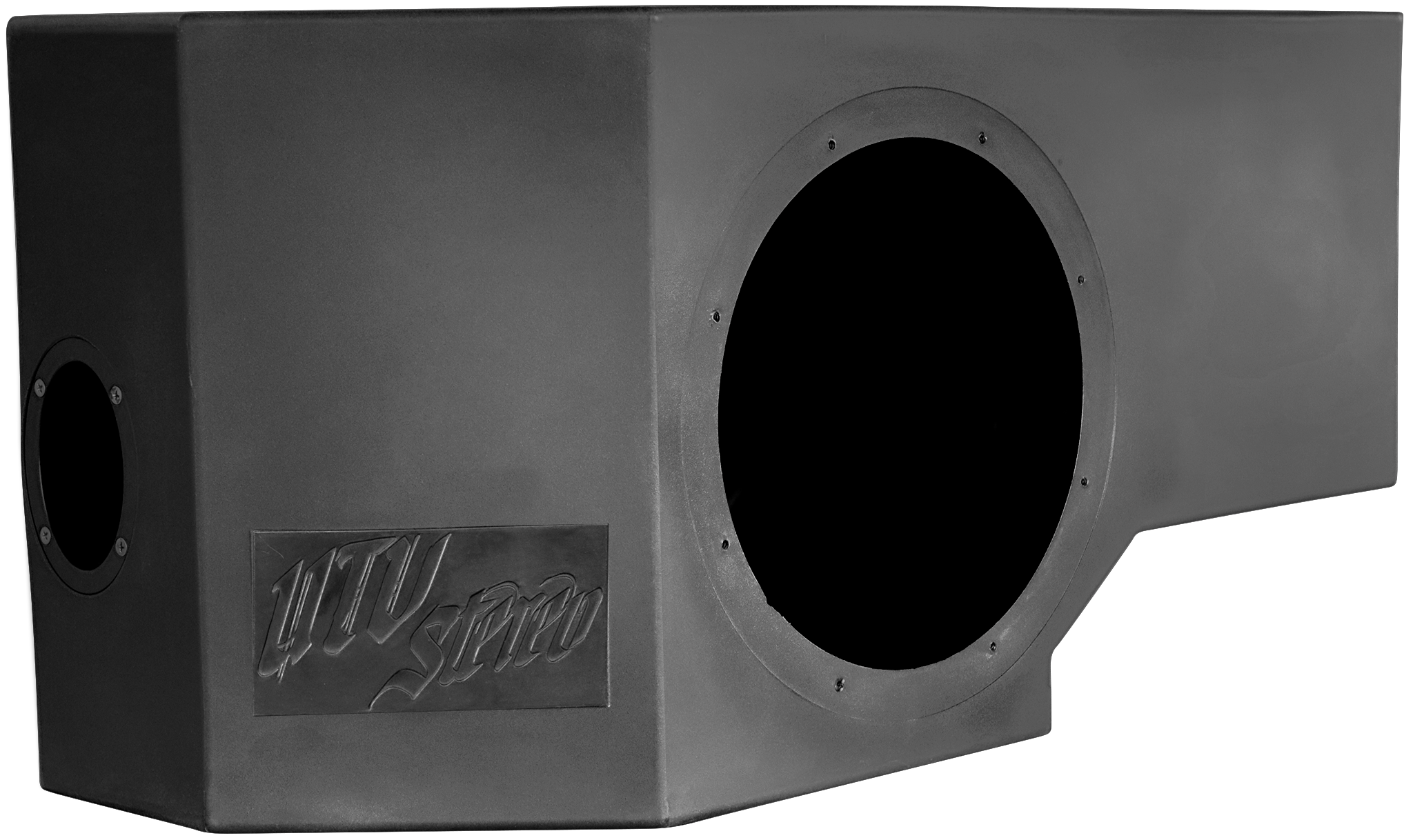 Can-Am® Defender Vented 10" Passenger Subwoofer Enclosure Unloaded | UTVS-DEF-VENC-PASS