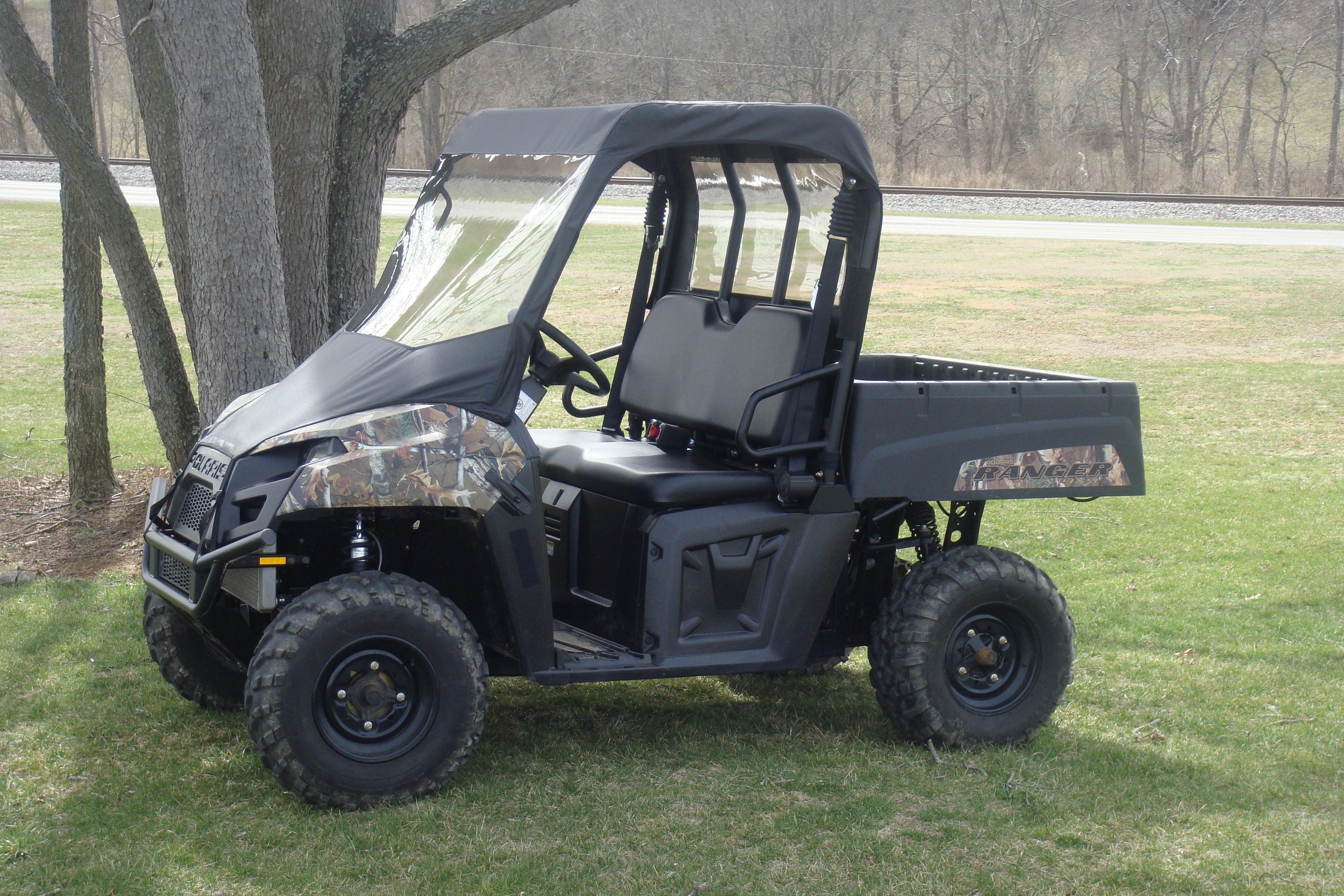 Polaris Mid-Size Ranger 2-Passenger (2009-2014) - Vinyl Windshield/Top/Rear Combo