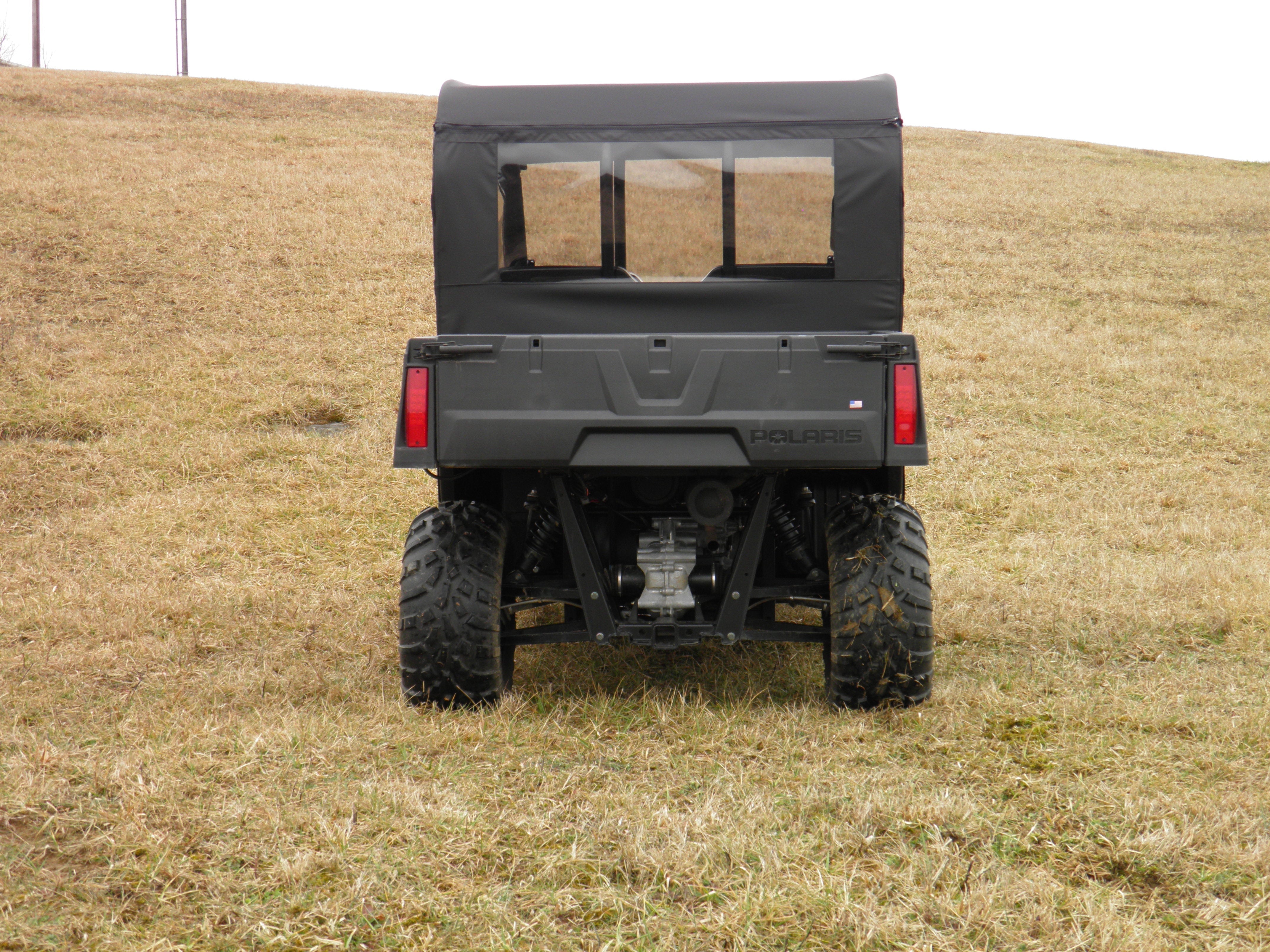 Polaris Ranger Crew 570 Mid Size - 4 Passenger - CAMO Full Cab Enclosure with Vinyl Windshield