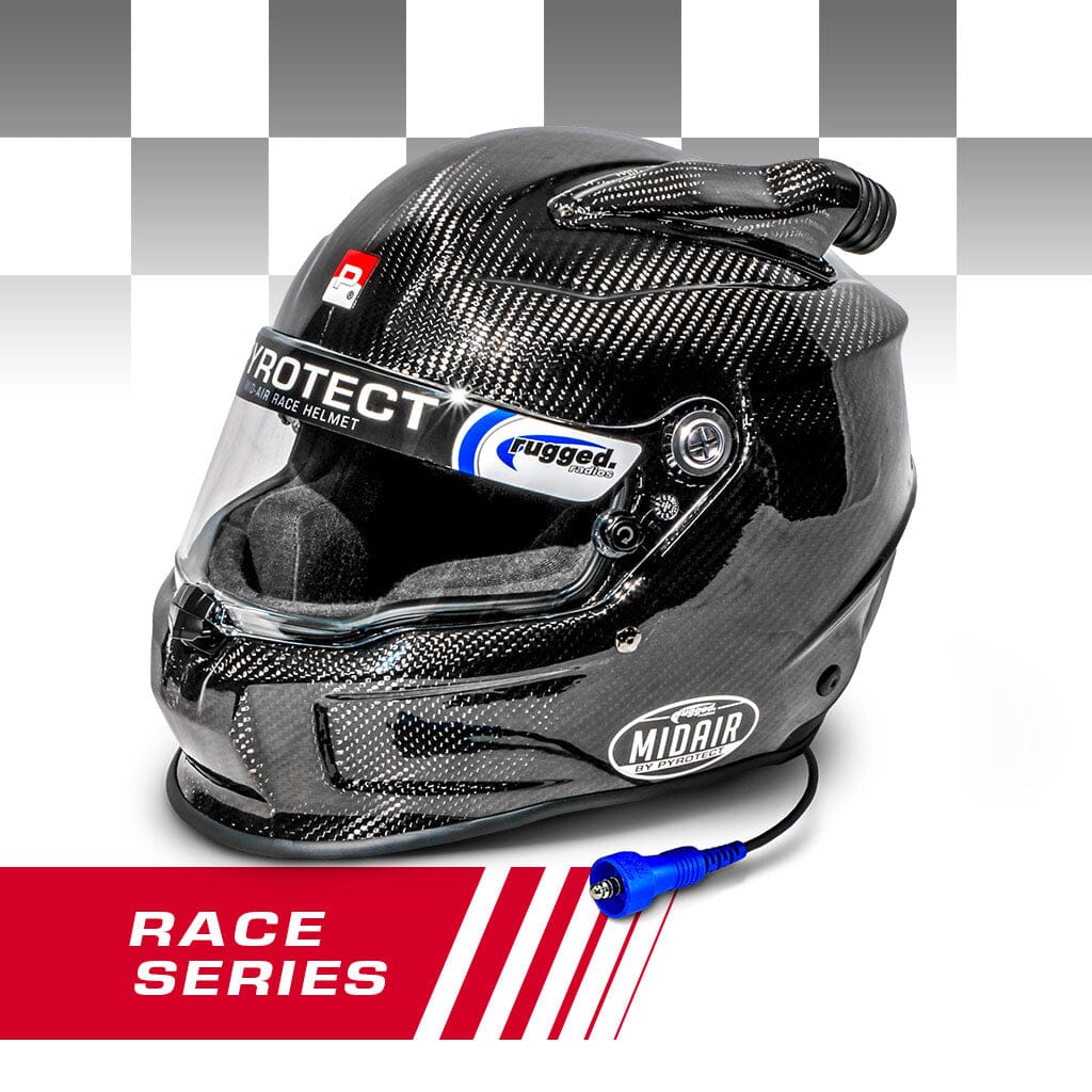 Pyrotect SA2025 RACE Pro Airflow Mid Forced Air 3K Carbon Wired OFFROAD - Large