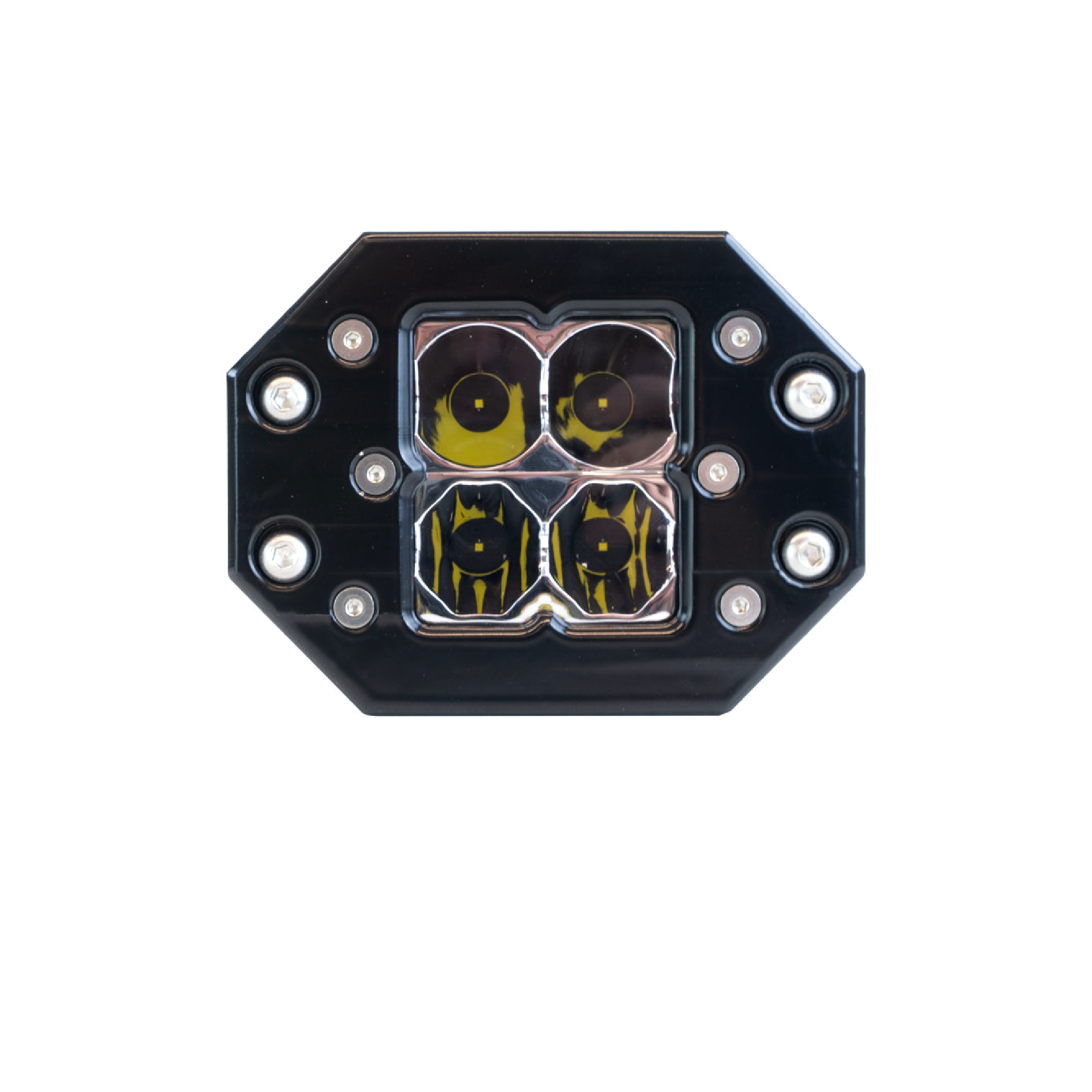 Quattro Flush Mount Clear LED Pod Light