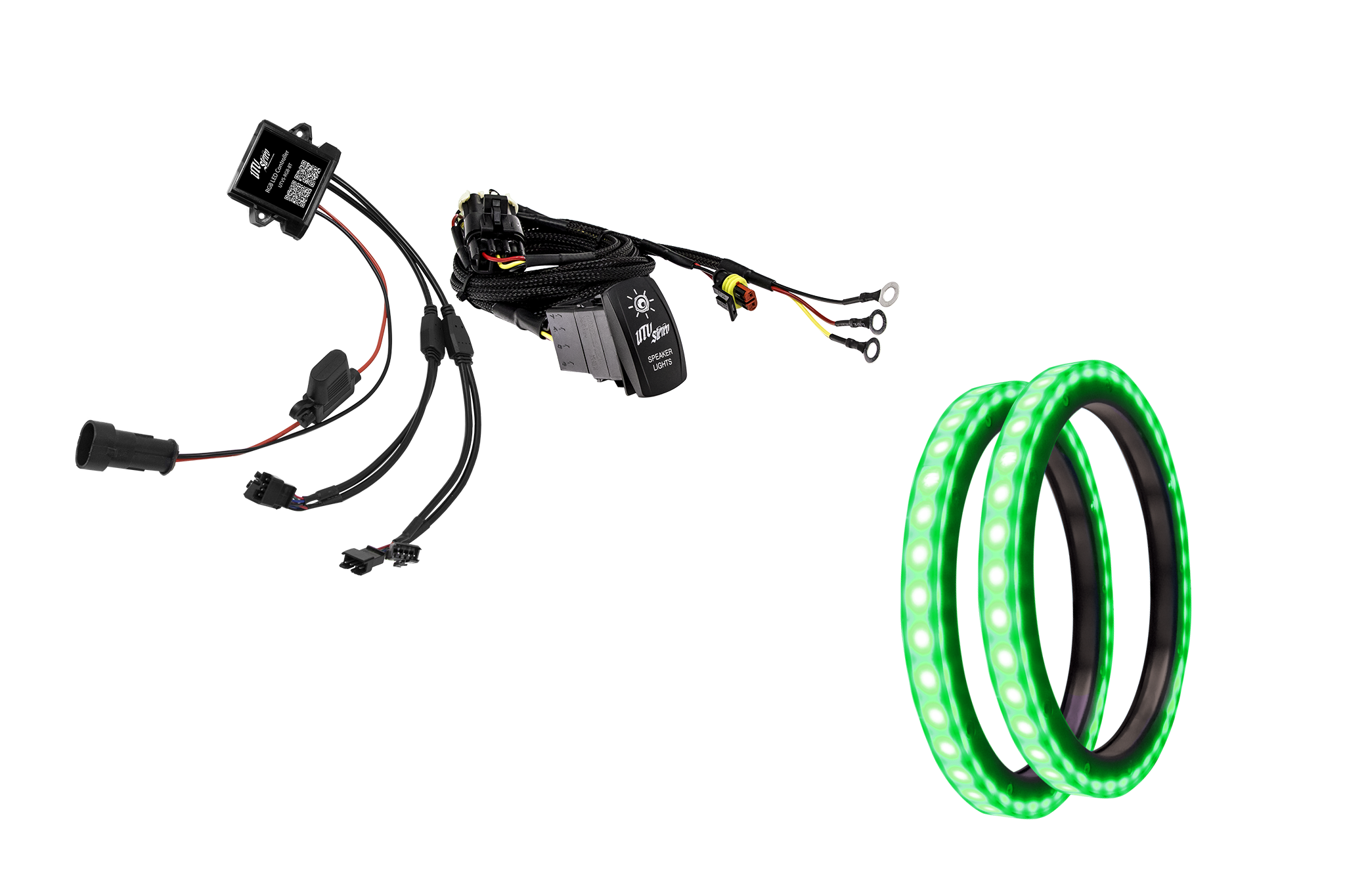 6.5" RGB LED Speaker Rings (Pair) | UTVS-65LSR