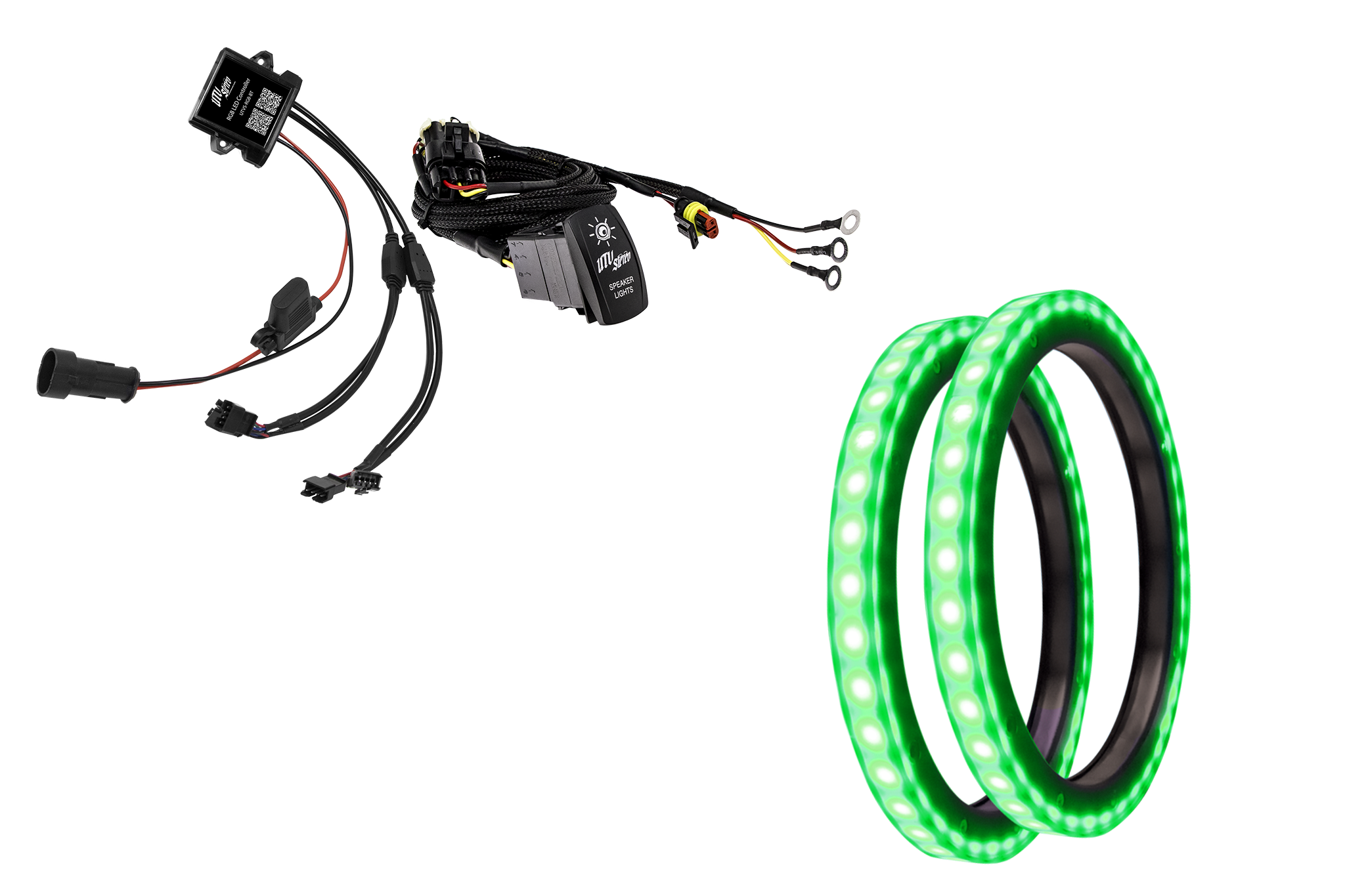8" RGB LED Speaker Rings (Pair) | UTVS-8LSR