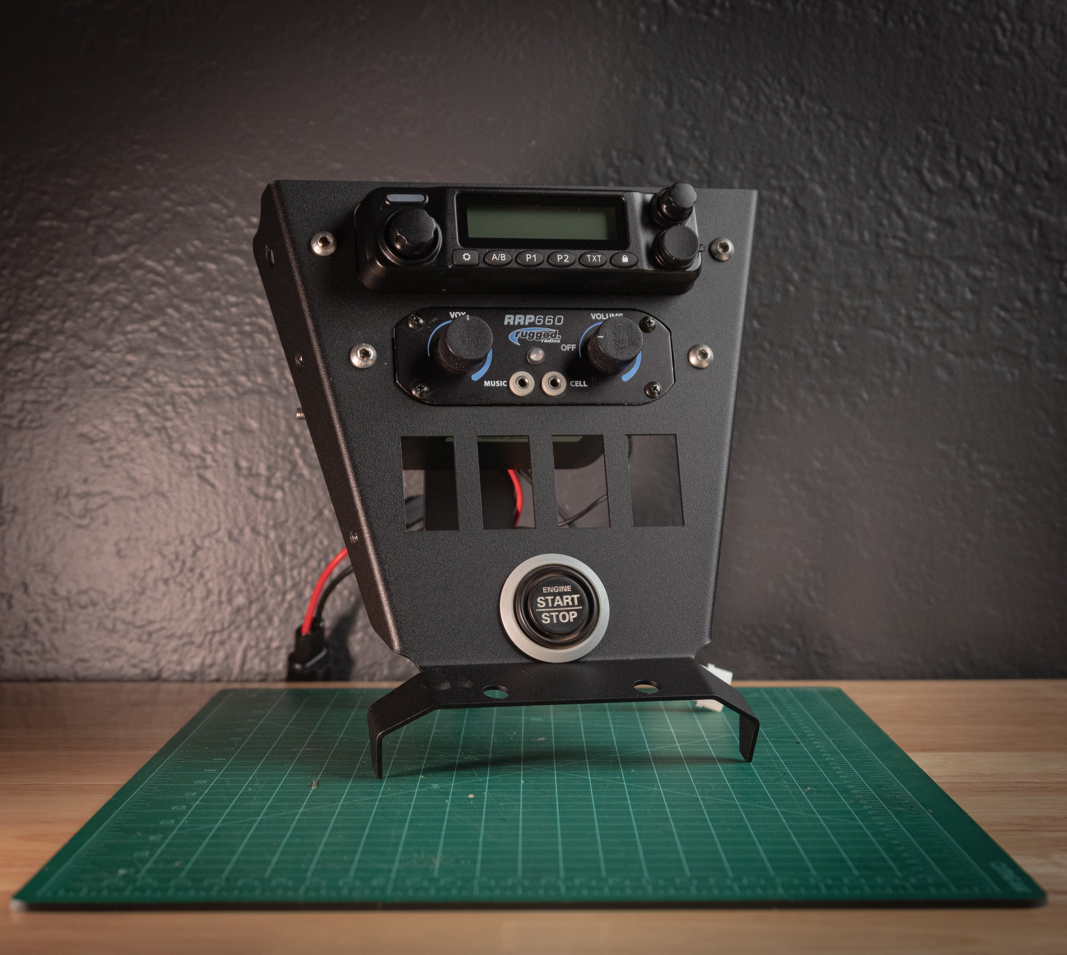 Universal Rugged M1 / G1 Radio + 4-Switch Mount – StayFlush Motorsports