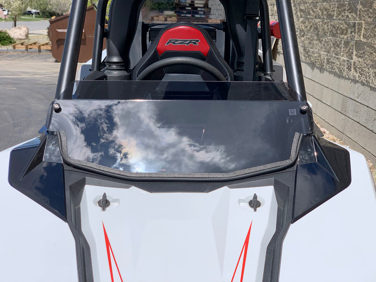 Polaris RS1 Half Windshield with Billet Clamps