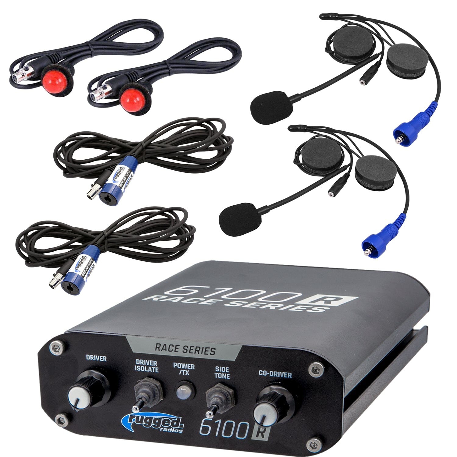RACE INTERCOM KIT - RRP6100 RACE SERIES Intercom with Helmet Kits - Yes - Install DSP Chips