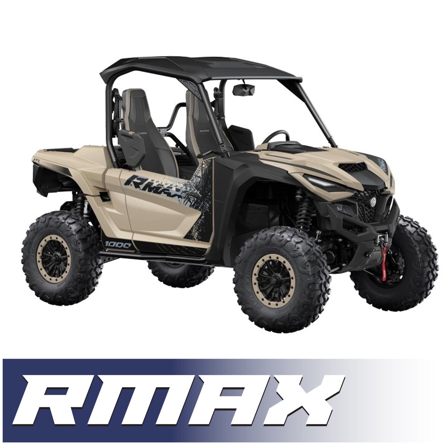 Yamaha Wolverine RMAX Complete Communication Kit with Rocker Switch Bluetooth Intercom and 2-Way Radio - STX Stereo Remote Head / M1 VHF Business Band