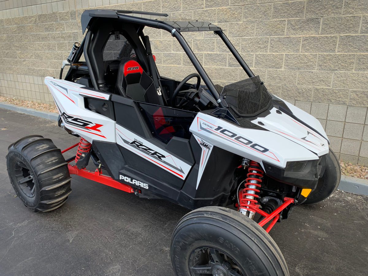 Polaris RS1 Half Windshield with Billet Clamps