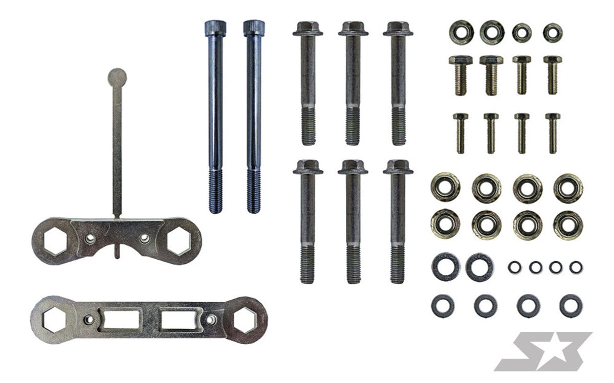 Evolution Powersports - Suspension - Can-Am Maverick X3 Front Gusset Kit by S3 Power Sports