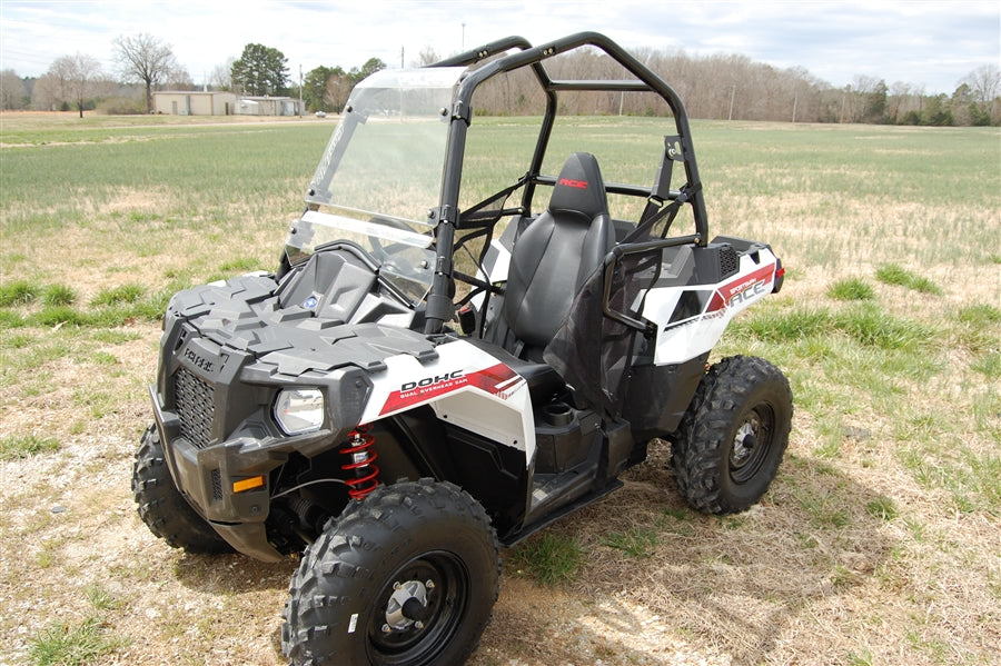 Trail Armor Polaris Sportsman ACE 325, 500, 570, 570 SP, 900, 900 XC CoolFlo Windshield with Fast Clamps DoT Approved Rated AS4