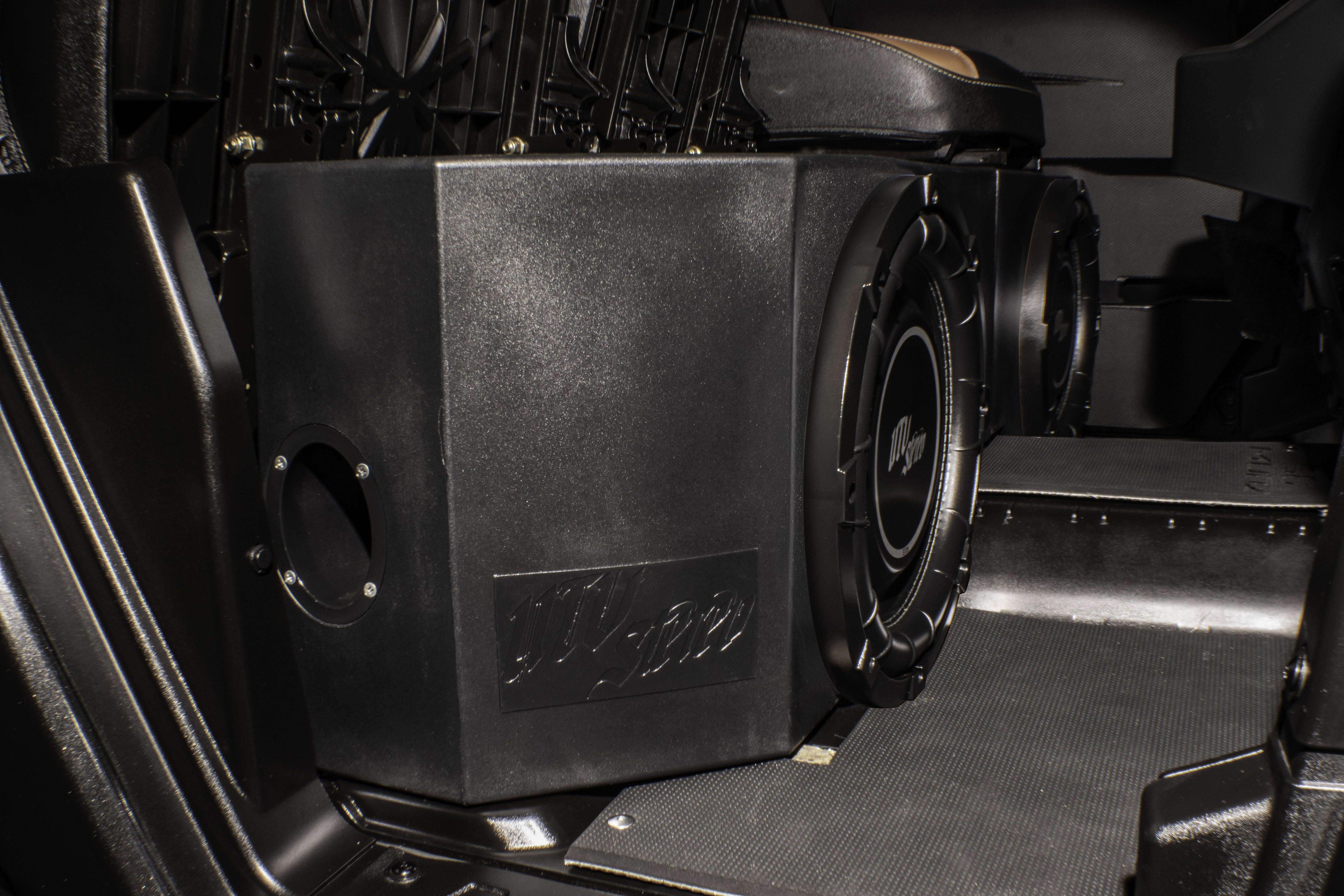 Can-Am® Defender Vented 10" Passenger Subwoofer Enclosure Unloaded | UTVS-DEF-VENC-PASS
