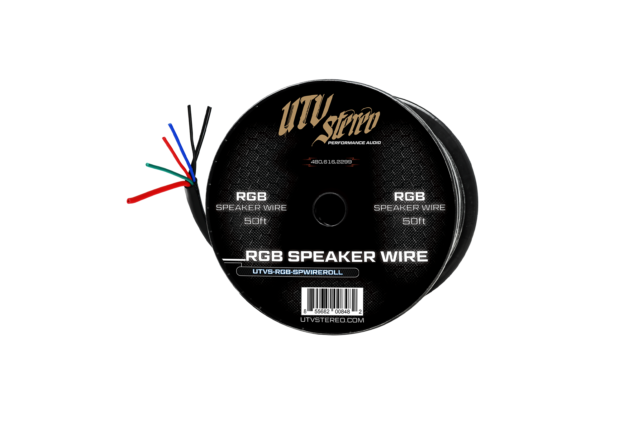 6 Conductor RGB Speaker Wire - 50' | UTVS-RGB-SPWIRE-50