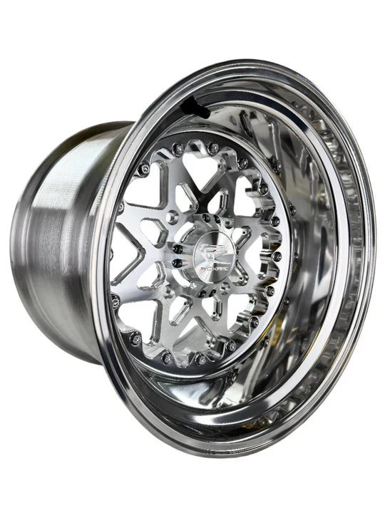V2- FF Forged Polished Beadlock - Silver