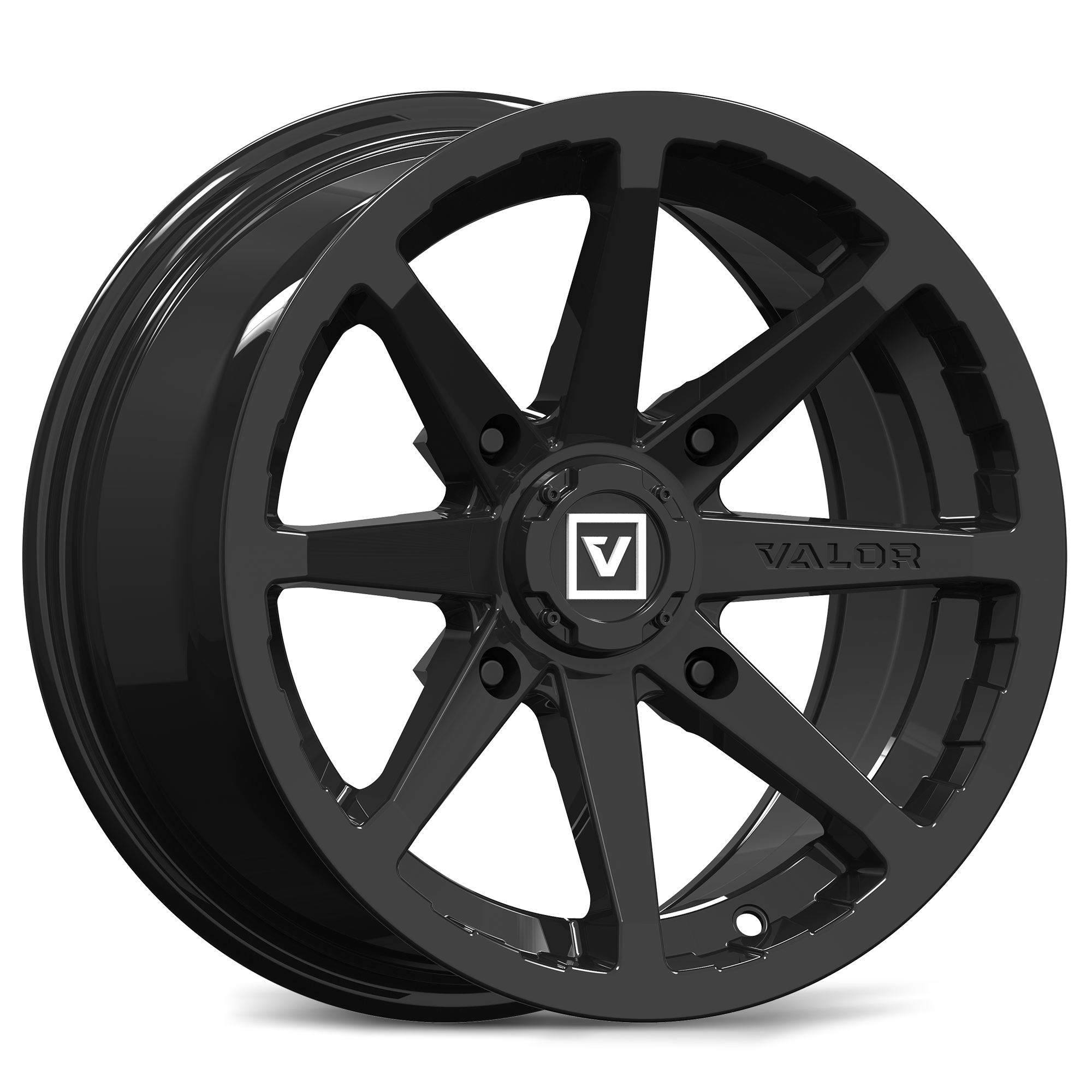 V01 UTV Wheel Gloss Black