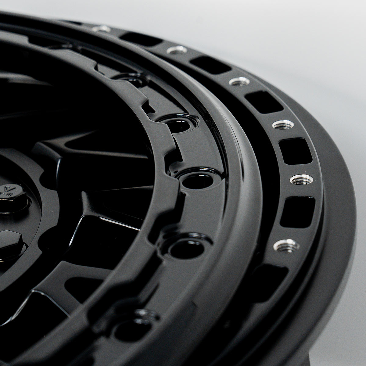 V08 Beadlock UTV Wheel Satin Black
