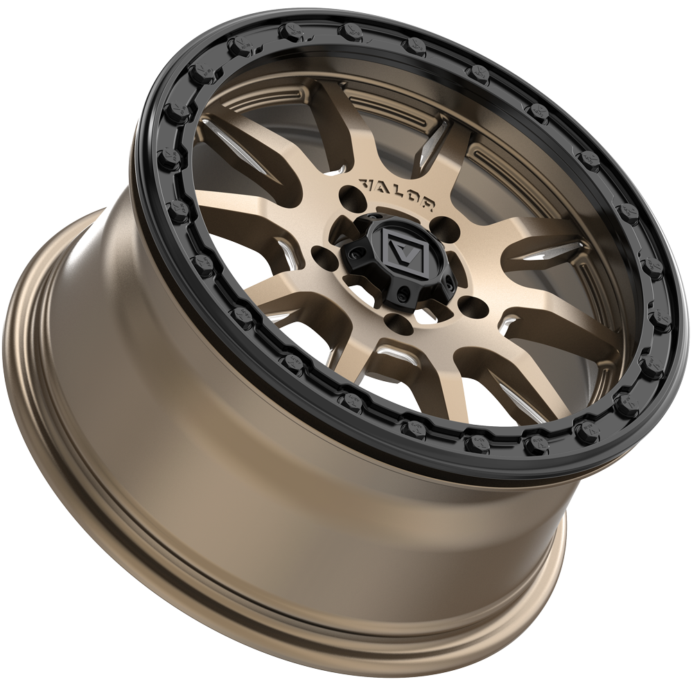 V15 Beadlock UTV Wheel Beadlock Satin Bronze