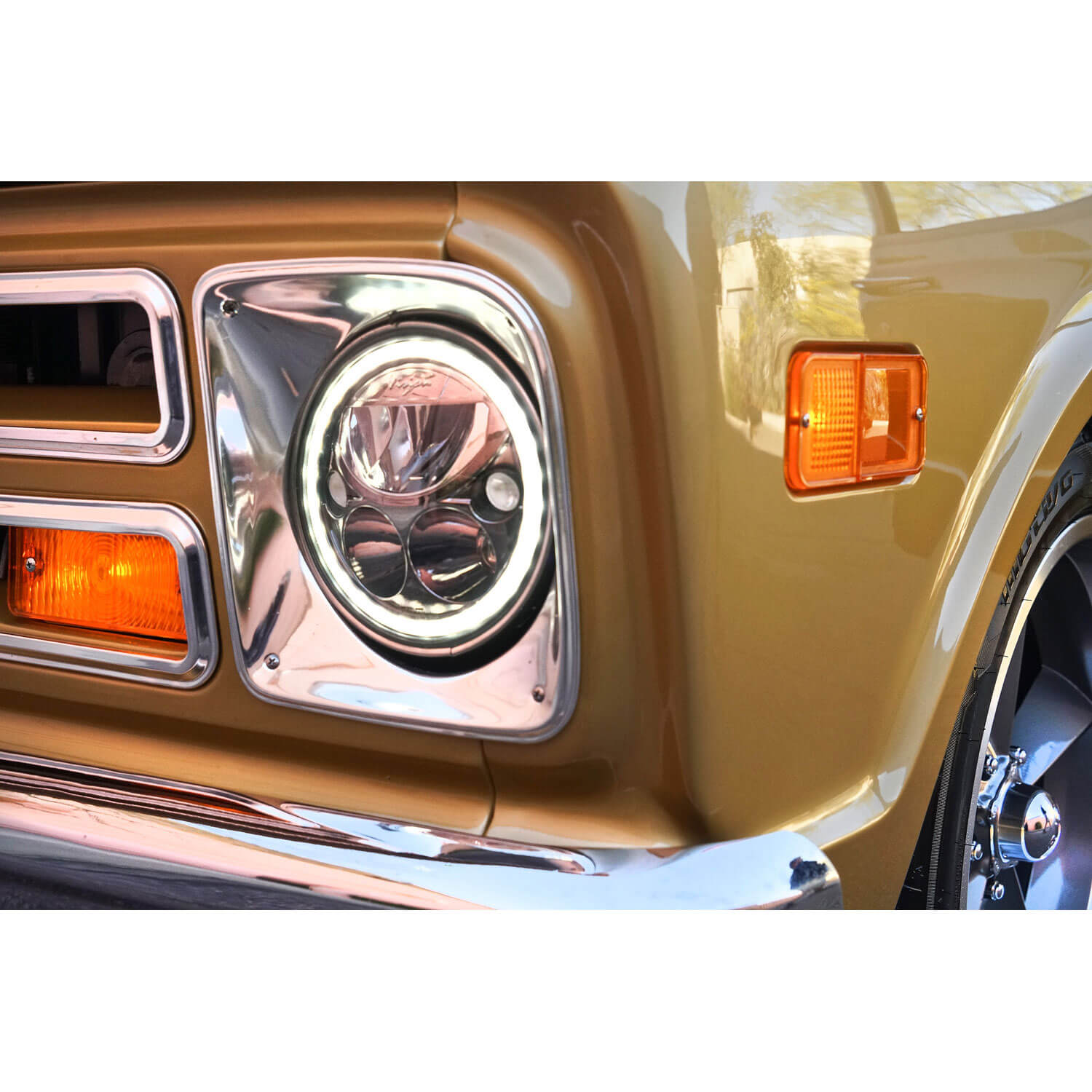 5.75" VX Series LED Headlight Kit - Black Chrome | White Halo