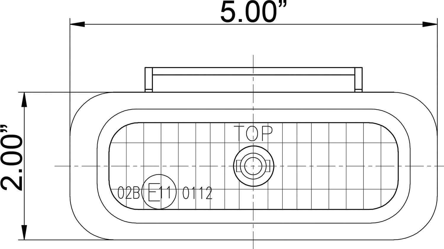 2"x5" Chrome Fog / Driving Lights