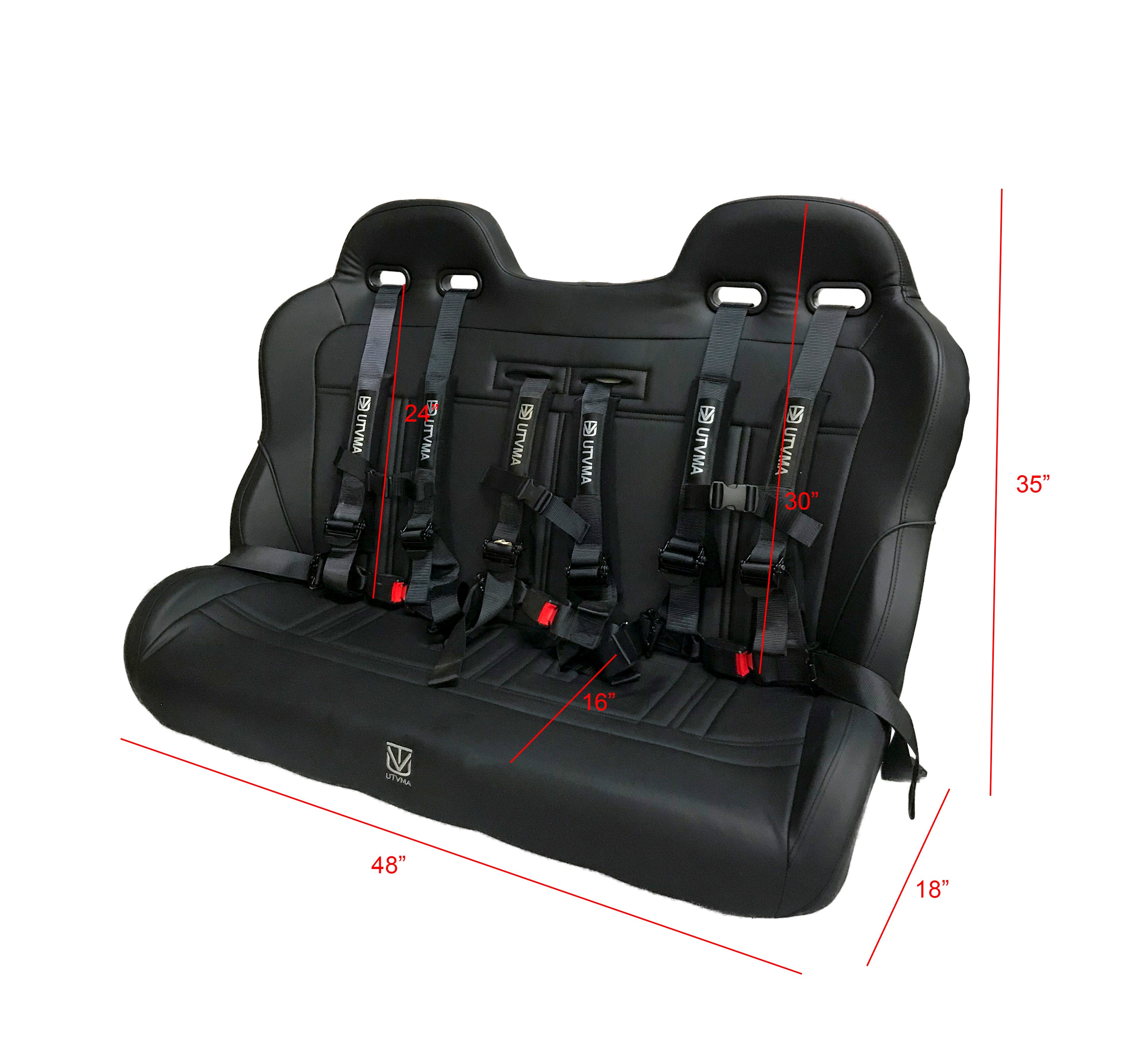 Wolverine RMAX 4 Compact Rear Bench Seat (2025+)