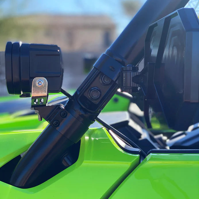 Chupacabra Off road A-Pillar 45° Light Mount - Black - G Life UTV Shop Parts