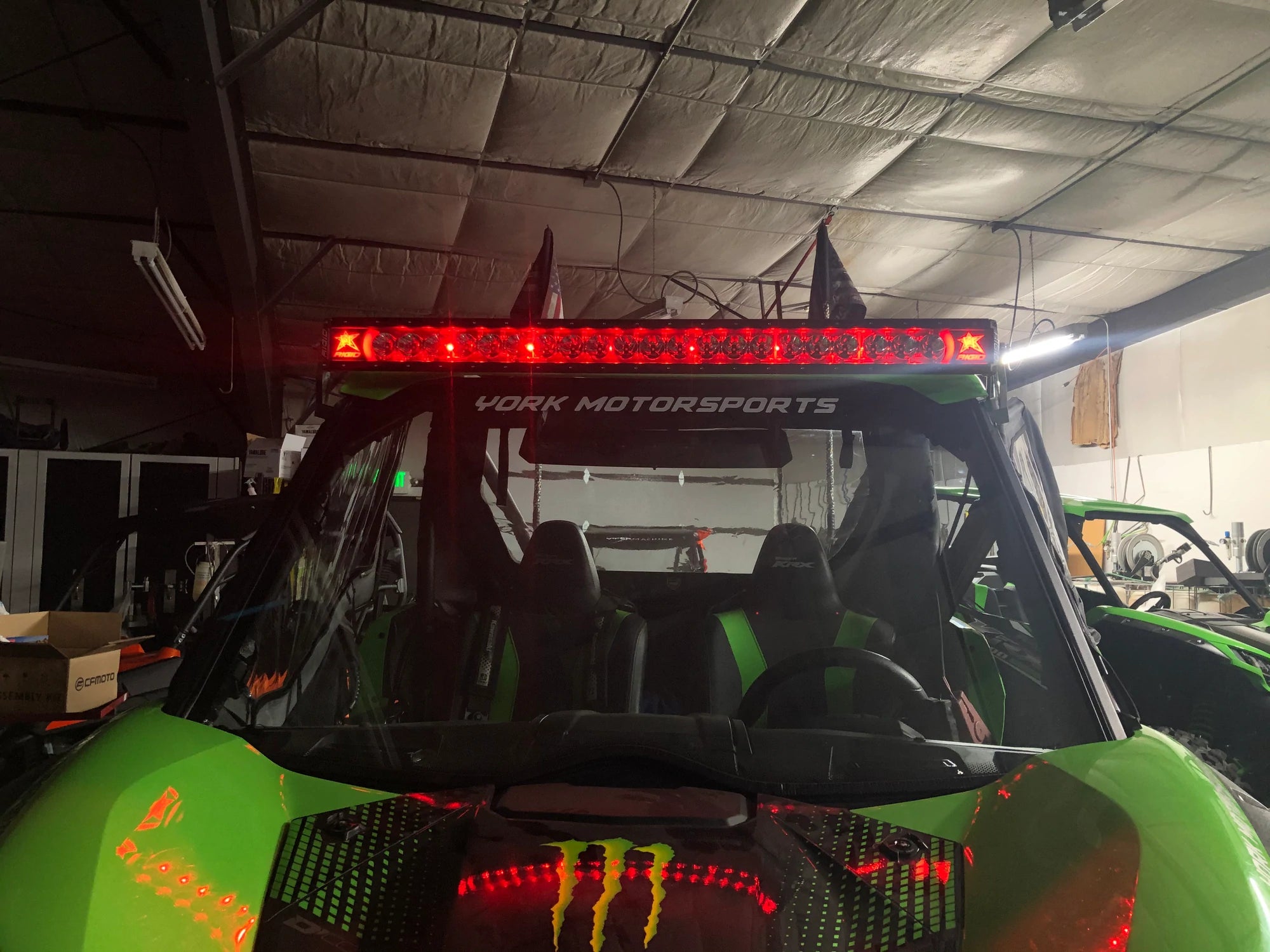 KRX 1000 Billet Light bar mount for RIGID 40" Light Bars - G Life UTV Shop Parts