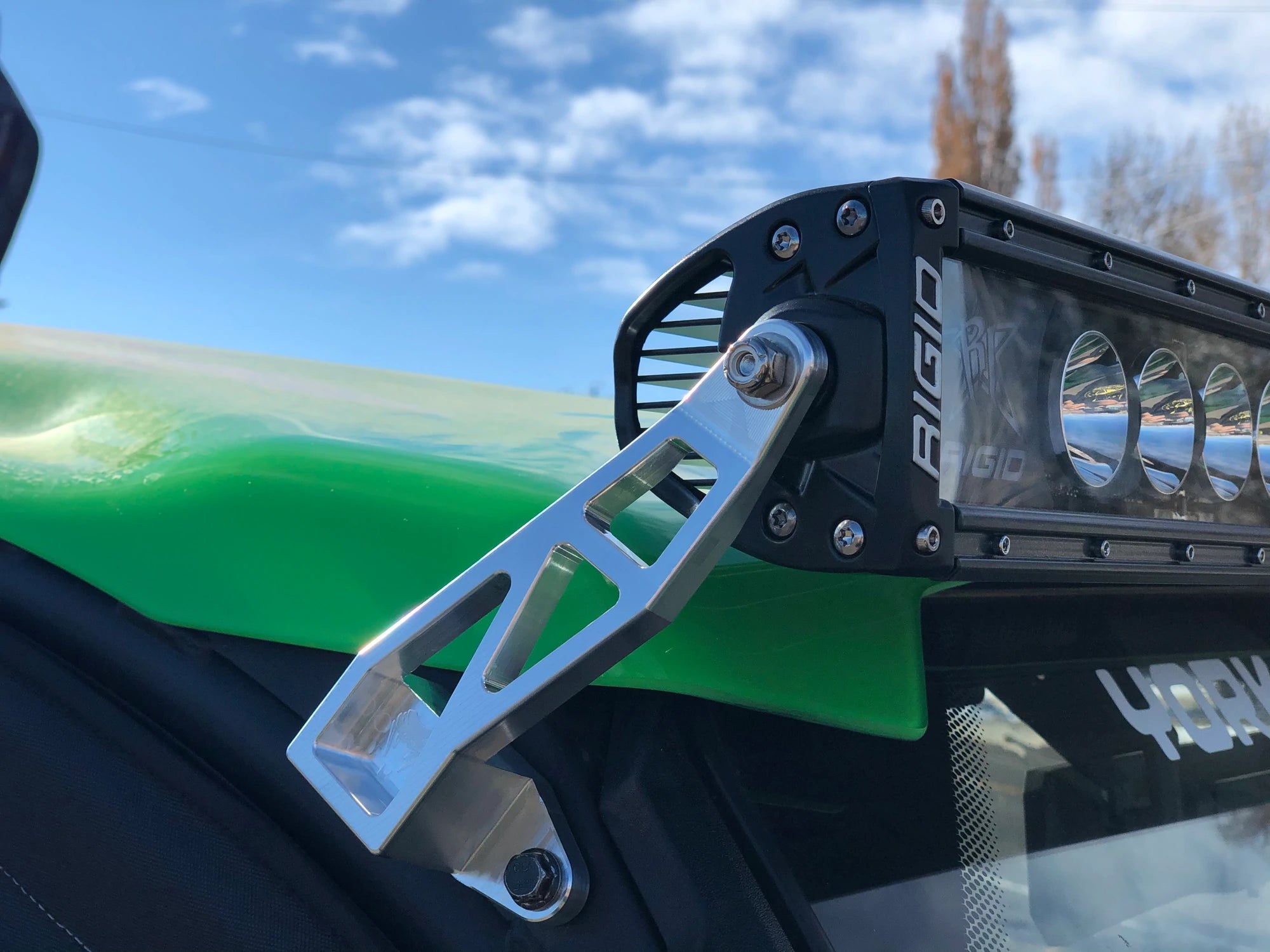 KRX 1000 Billet Light bar mount for RIGID 40" Light Bars - G Life UTV Shop Parts