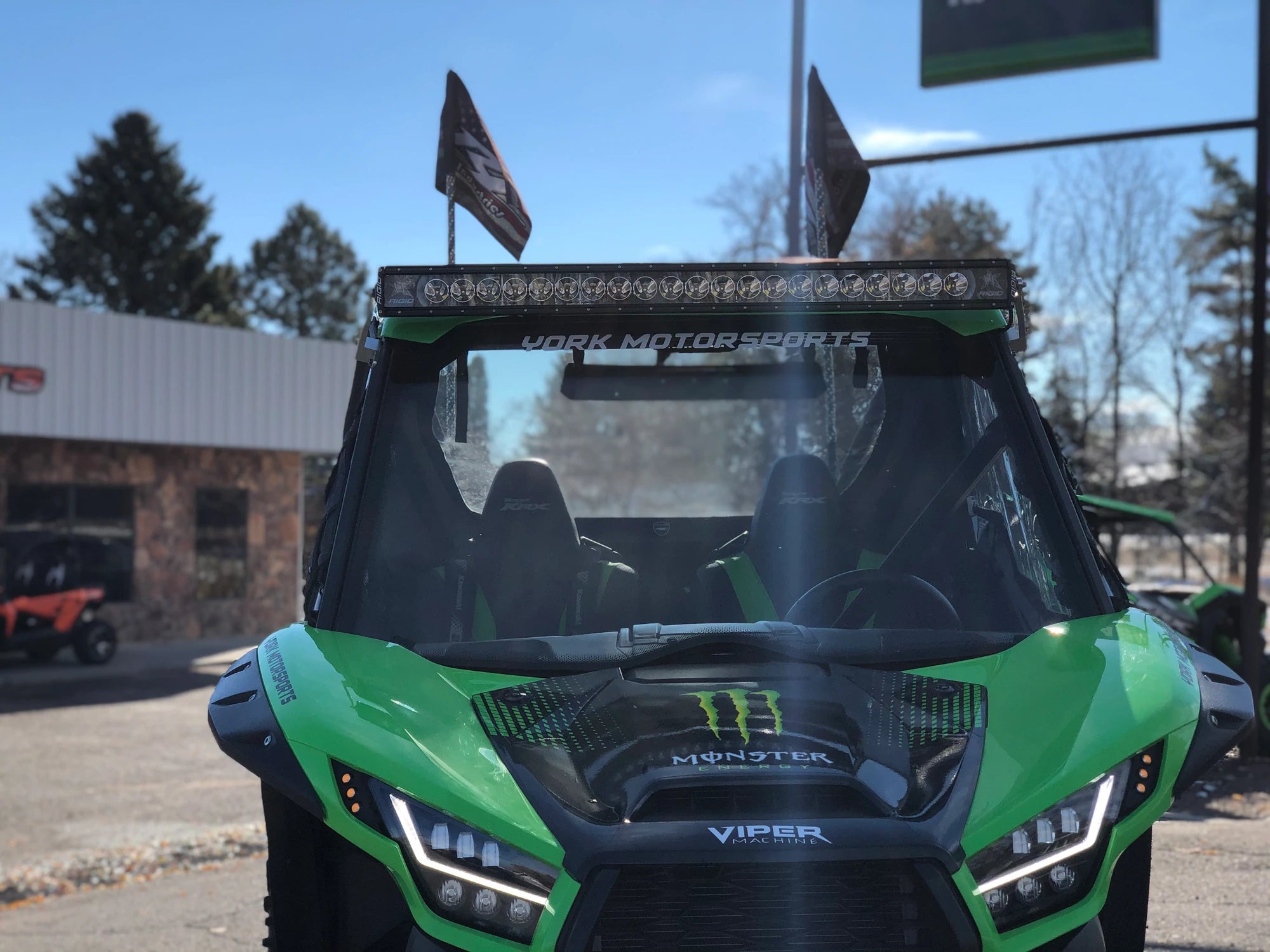 KRX 1000 Billet Light bar mount for RIGID 40" Light Bars - G Life UTV Shop Parts