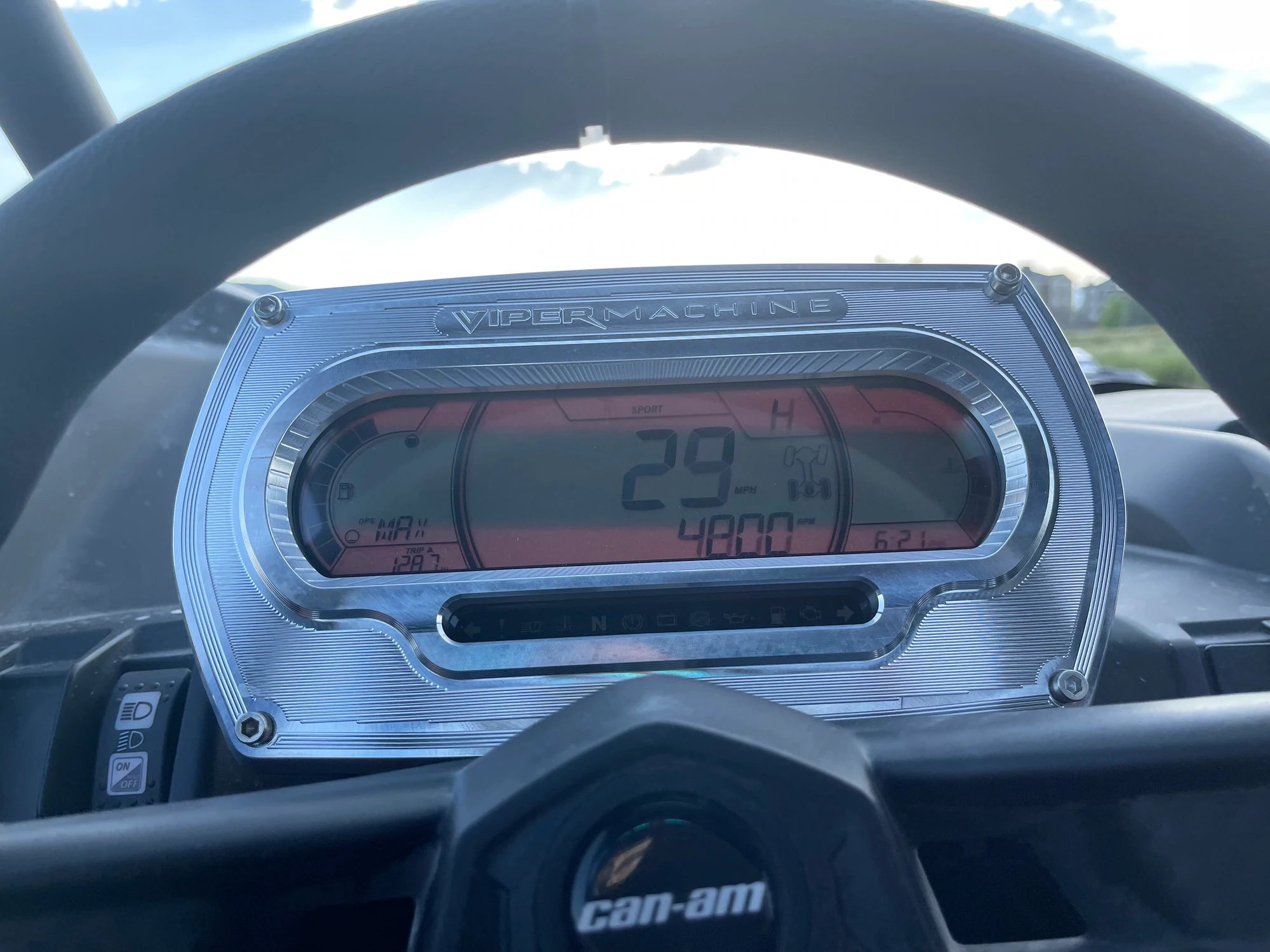 Can-Am X3 2021 Billet Gauge Bezel - G Life UTV Shop Parts