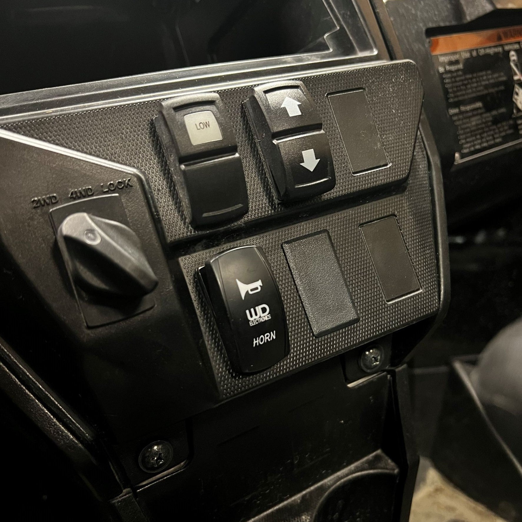 3x2 Round Amber LED lights