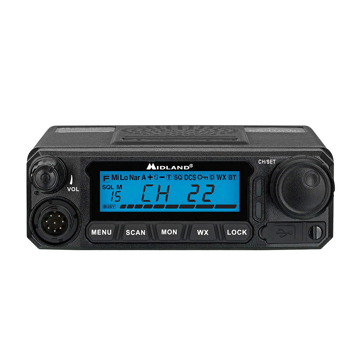 Midland MXT500 Mobile Radio Front