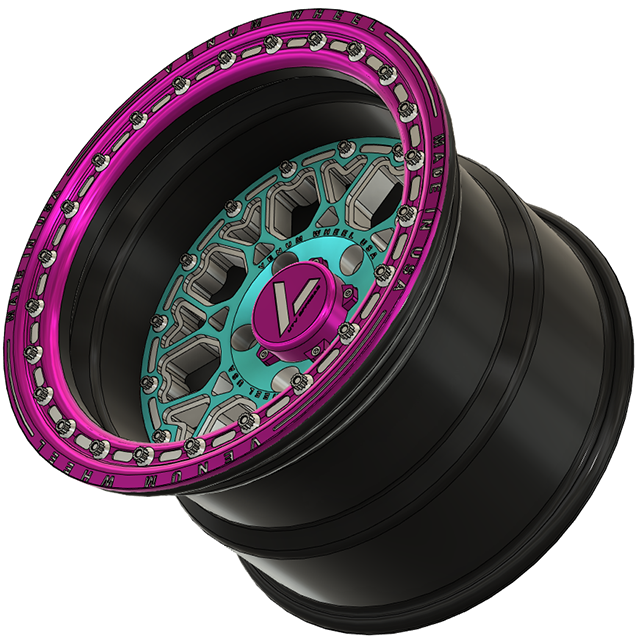 V-3 Beadlock UTV Wheels Lightweight Aluminum For Polaris RZR Pro R