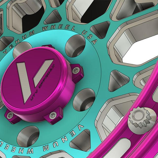 V-3 Beadlock UTV Wheels Lightweight Aluminum For Polaris RZR Pro R