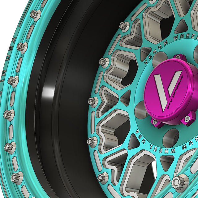 V-3 Beadlock UTV Wheels Lightweight Aluminum For Polaris RZR Pro R