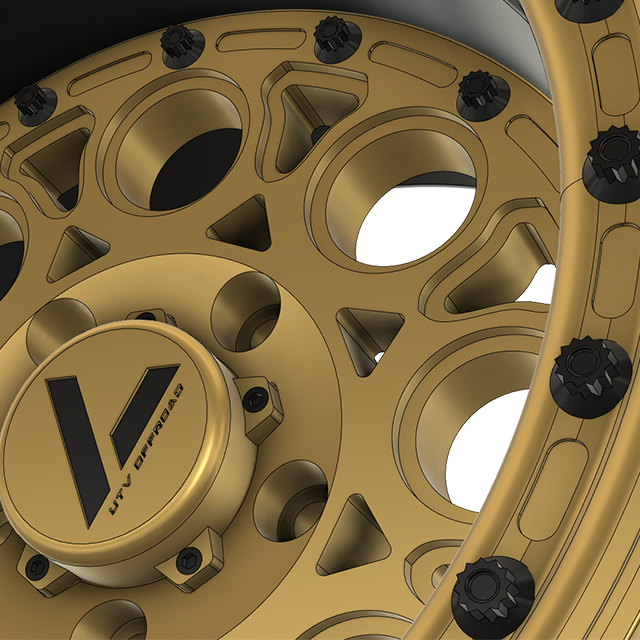 V-14 Beadlock UTV Wheels Lightweight Billet Aluminum For Polaris Pro R