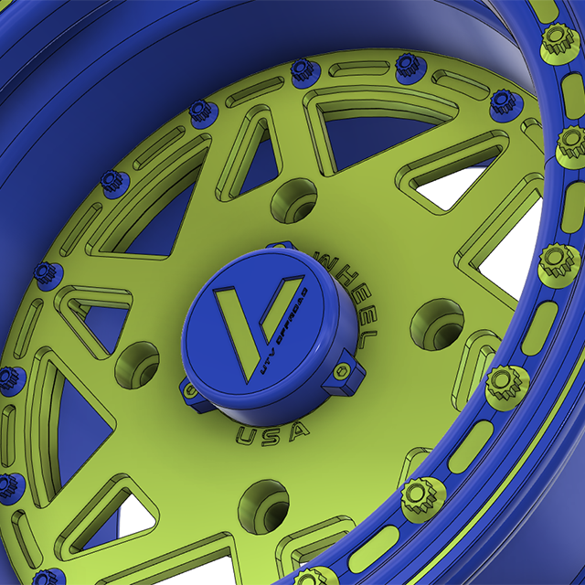 V-1 Beadlock UTV Wheels Lightweight Billet Aluminum For Can Am RZR YXZ