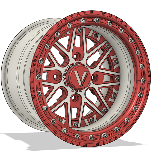 V-2 Beadlock UTV Wheels Lightweight Billet Aluminum For Can Am RZR YXZ