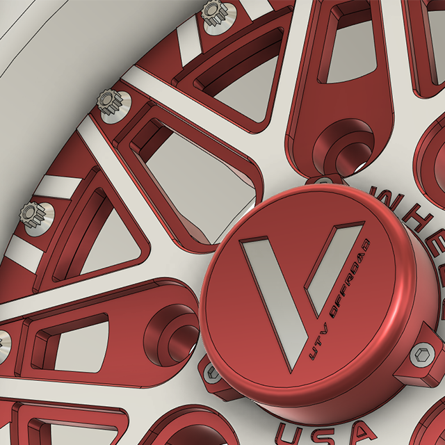 V-2 Beadlock UTV Wheels Lightweight Billet Aluminum For Can Am RZR YXZ