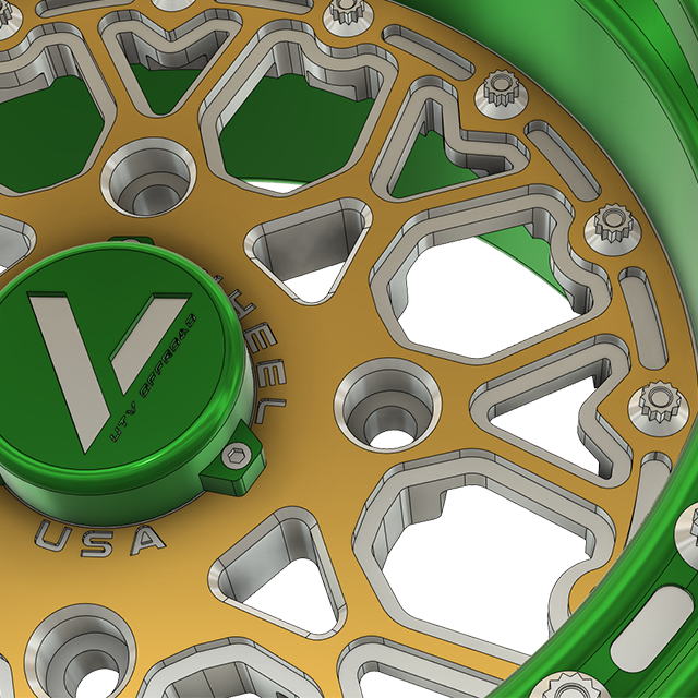 V-3 Beadlock UTV Wheels Lightweight Billet Aluminum For Can Am RZR YXZ