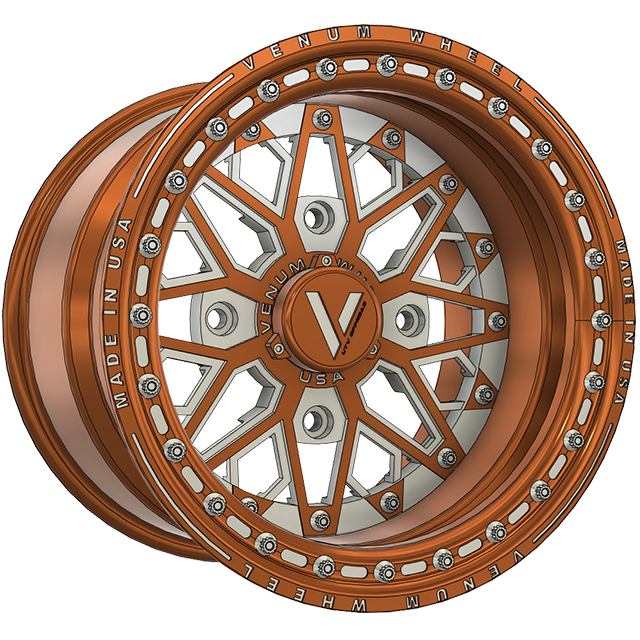 V-8 Beadlock UTV Wheels Lightweight Billet Aluminum For Can Am RZR YXZ